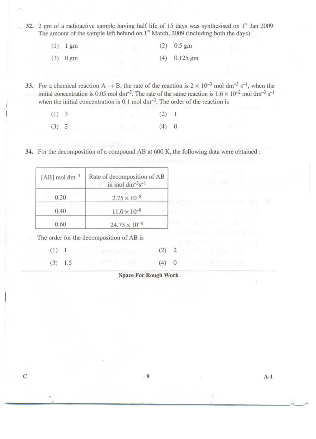 KCET Chemistry 2009 Question Papers - Page 9