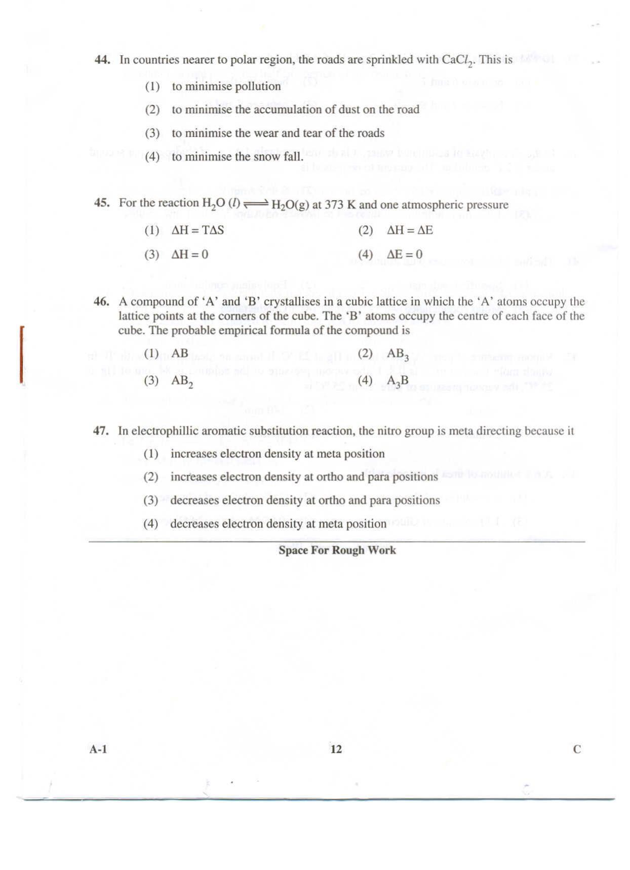 KCET Chemistry 2009 Question Papers - Page 12
