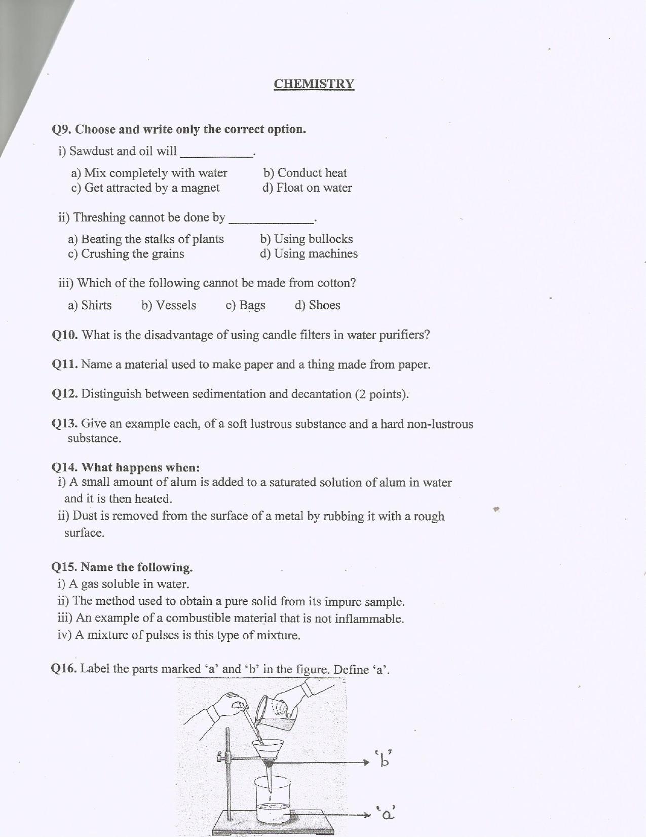 CBSE Worksheets for Class 6 Science Assignment 22 - Page 2