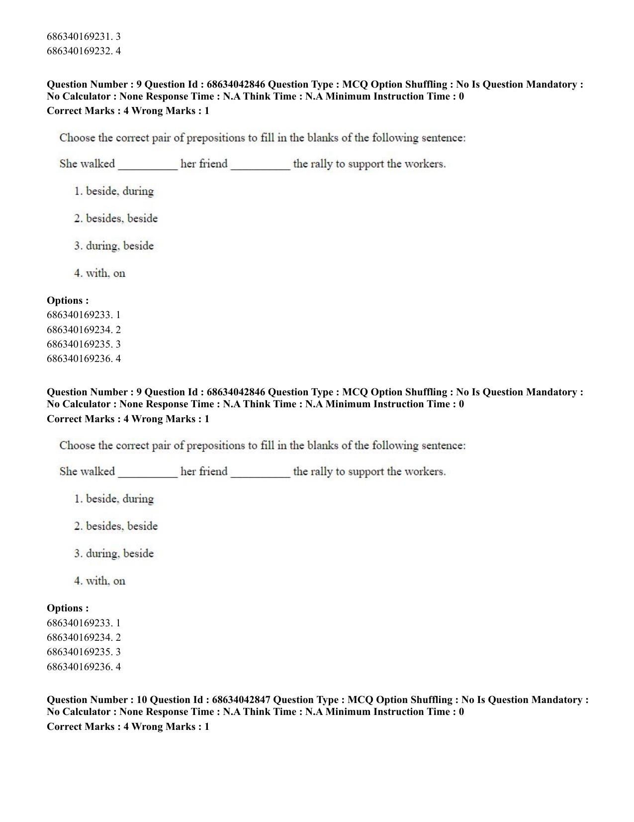 CUET PG 2023: HUQP25 – Music- Percussion (Eng) Shift 3 (30-06-2023) Question Paper - Page 9