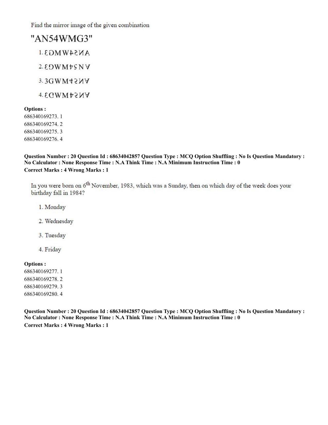 CUET PG 2023: HUQP25 – Music- Percussion (Eng) Shift 3 (30-06-2023) Question Paper - Page 20