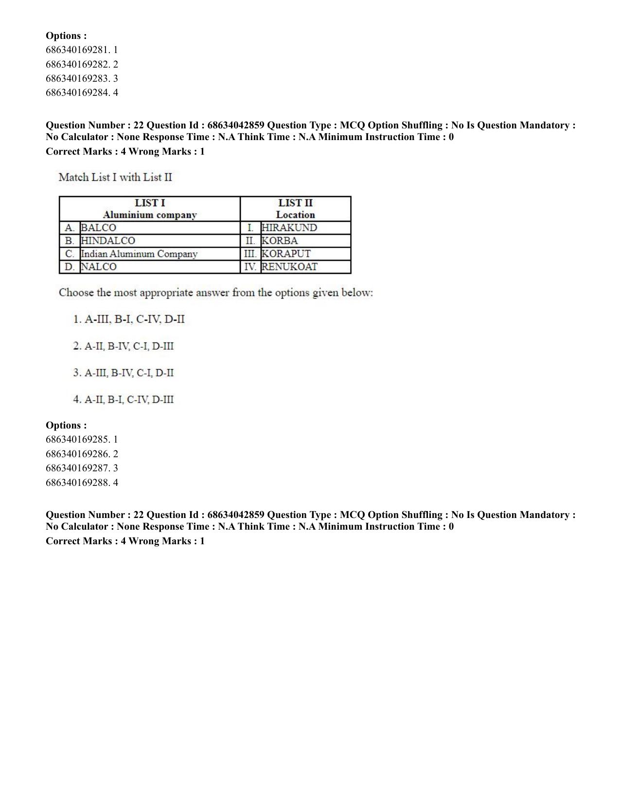 CUET PG 2023: HUQP25 – Music- Percussion (Eng) Shift 3 (30-06-2023) Question Paper - Page 22