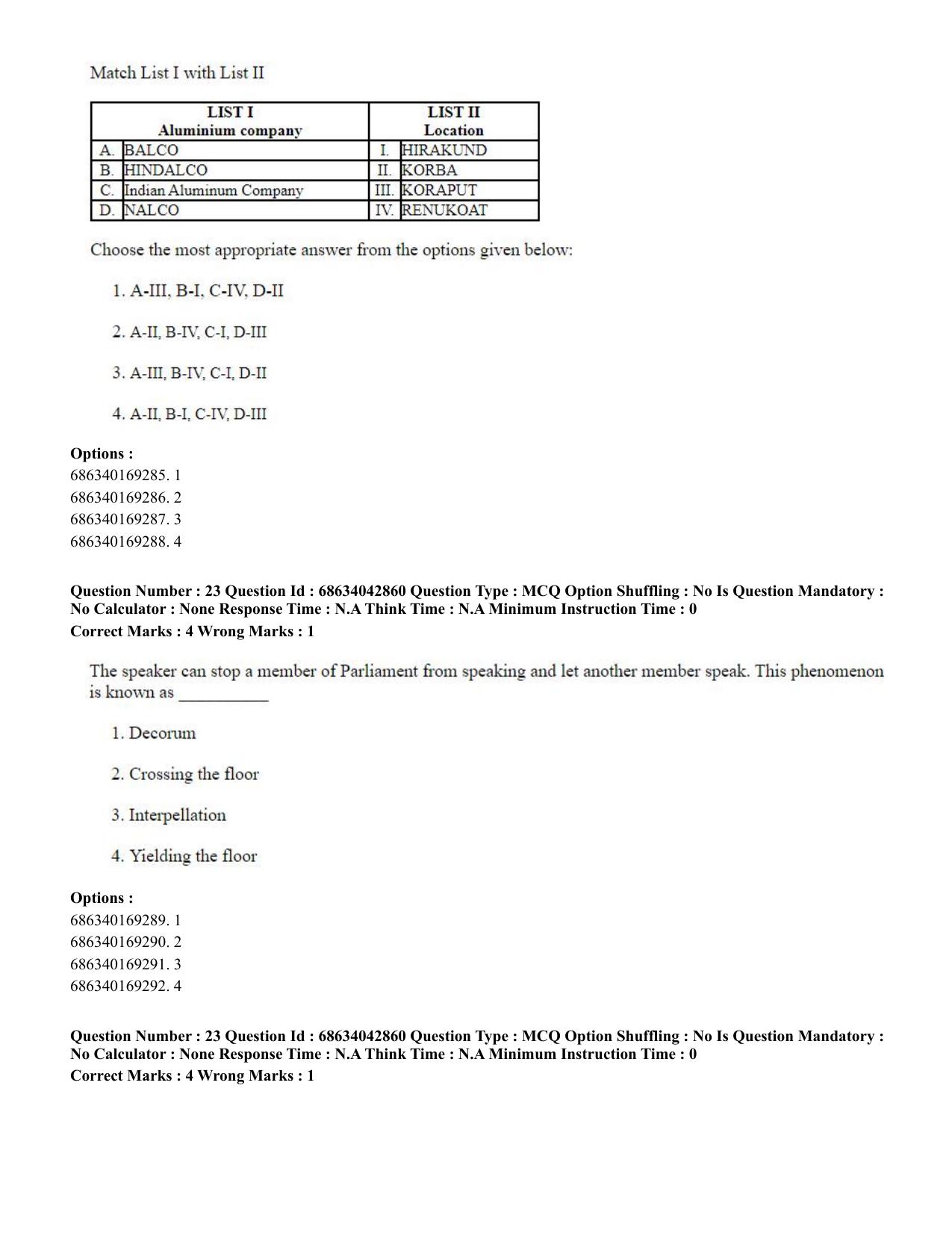 CUET PG 2023: HUQP25 – Music- Percussion (Eng) Shift 3 (30-06-2023) Question Paper - Page 23