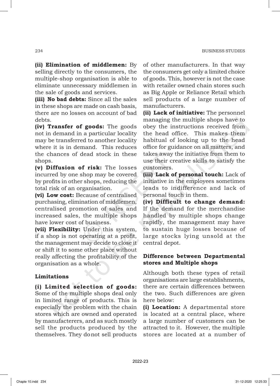 NCERT Book for Class 11 Business Studies Chapter 10 Internal Trade - Page 14