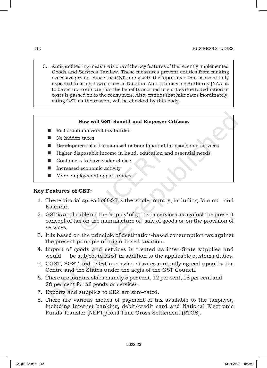 NCERT Book for Class 11 Business Studies Chapter 10 Internal Trade - Page 22