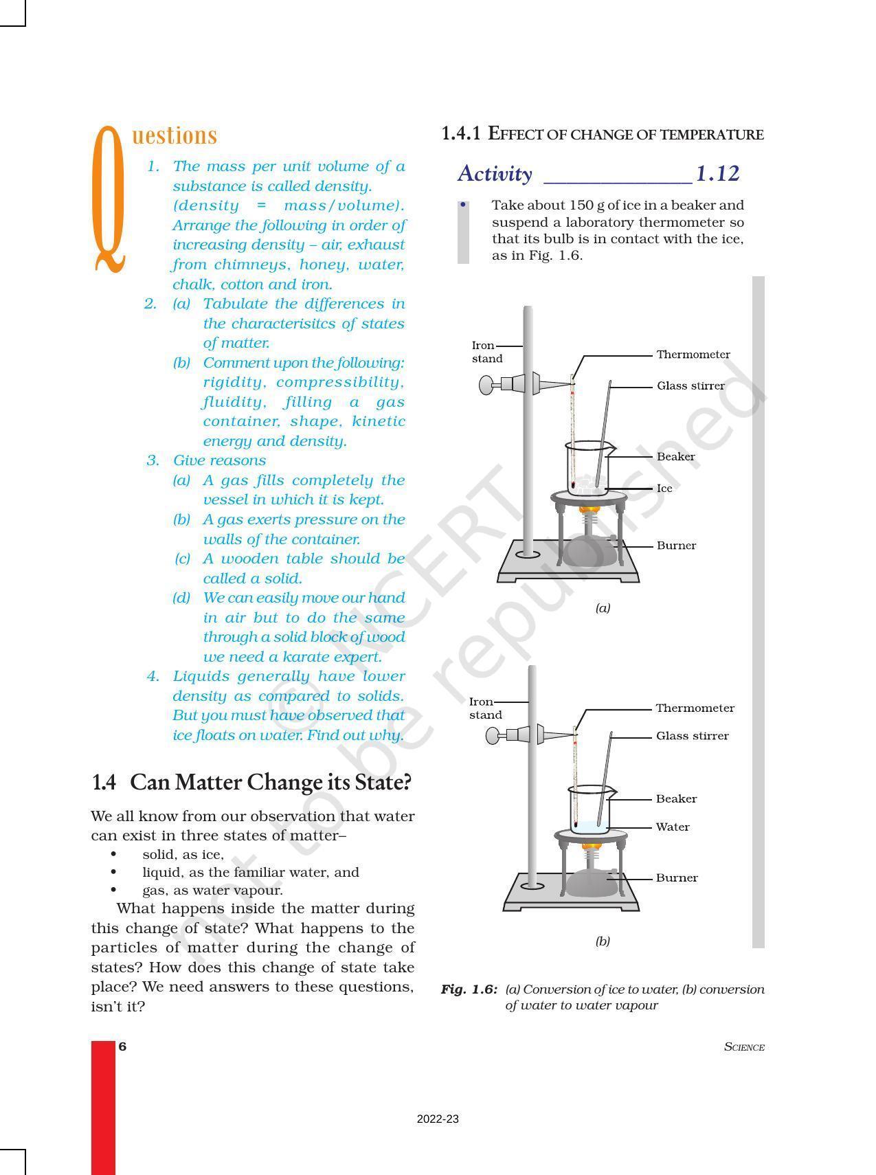 NCERT Book for Class 9 Science Chapter 1 Matter in Our Surroundings - Page 6