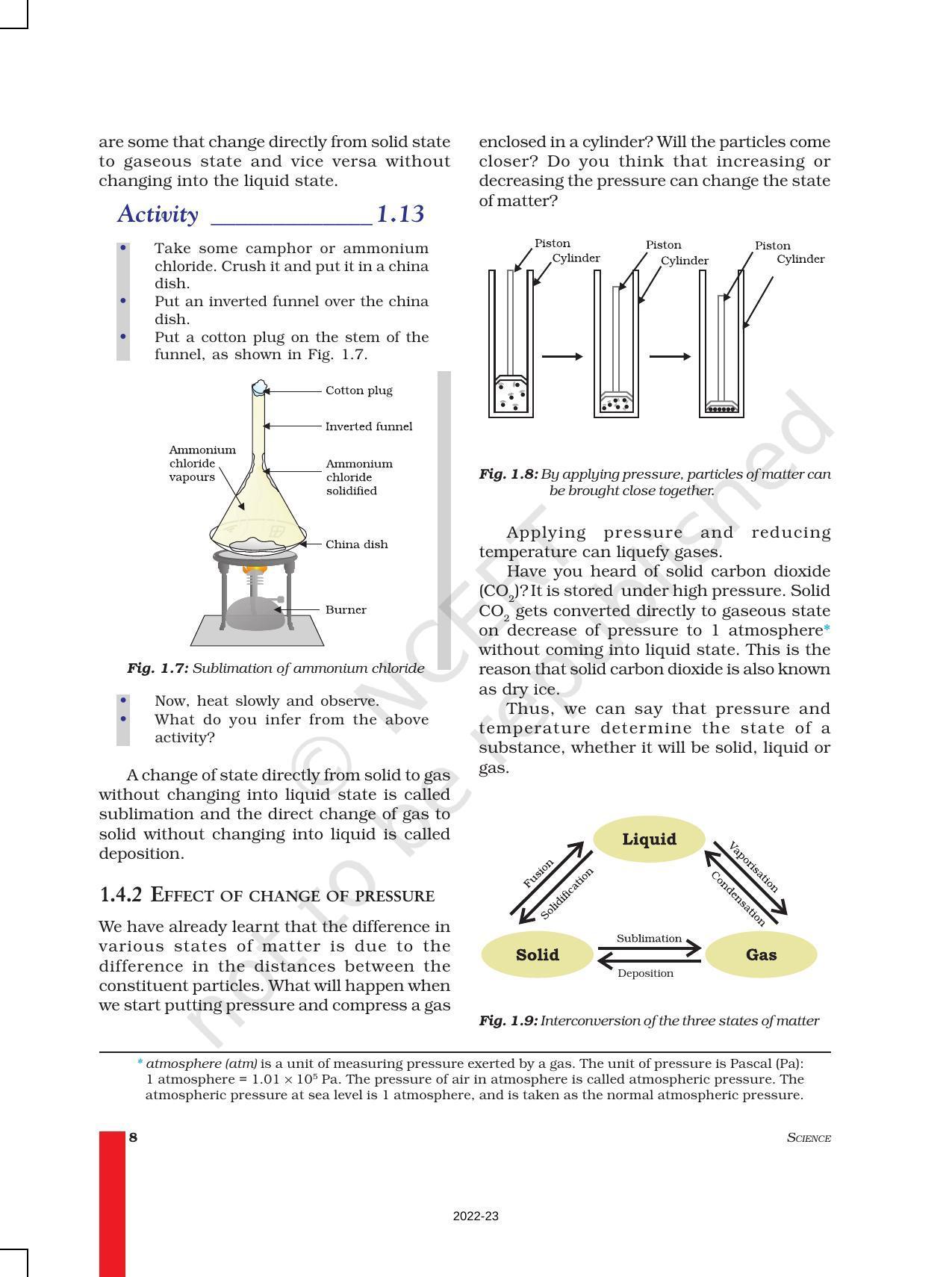NCERT Book for Class 9 Science Chapter 1 Matter in Our Surroundings - Page 8