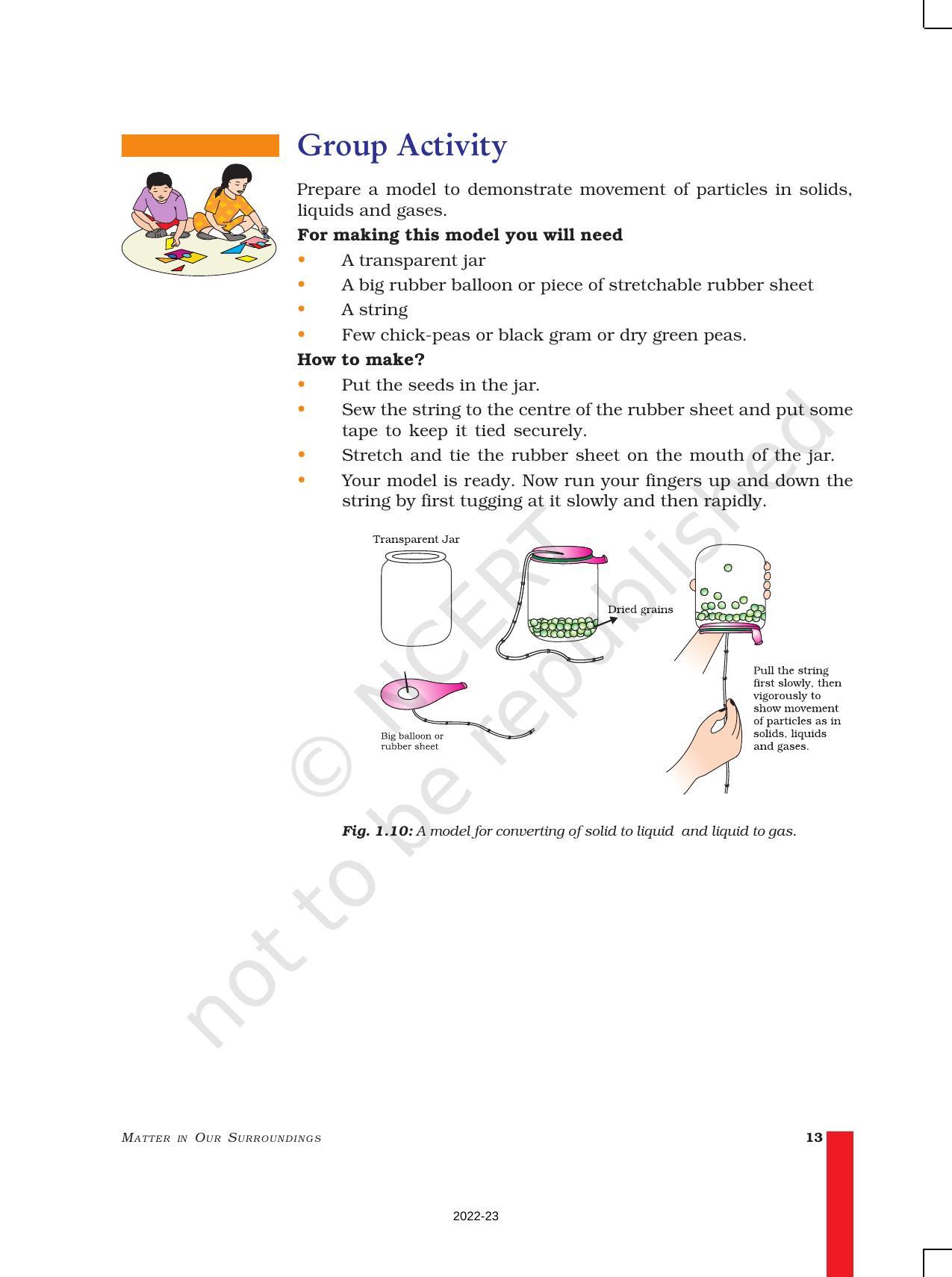 NCERT Book for Class 9 Science Chapter 1 Matter in Our Surroundings - Page 13