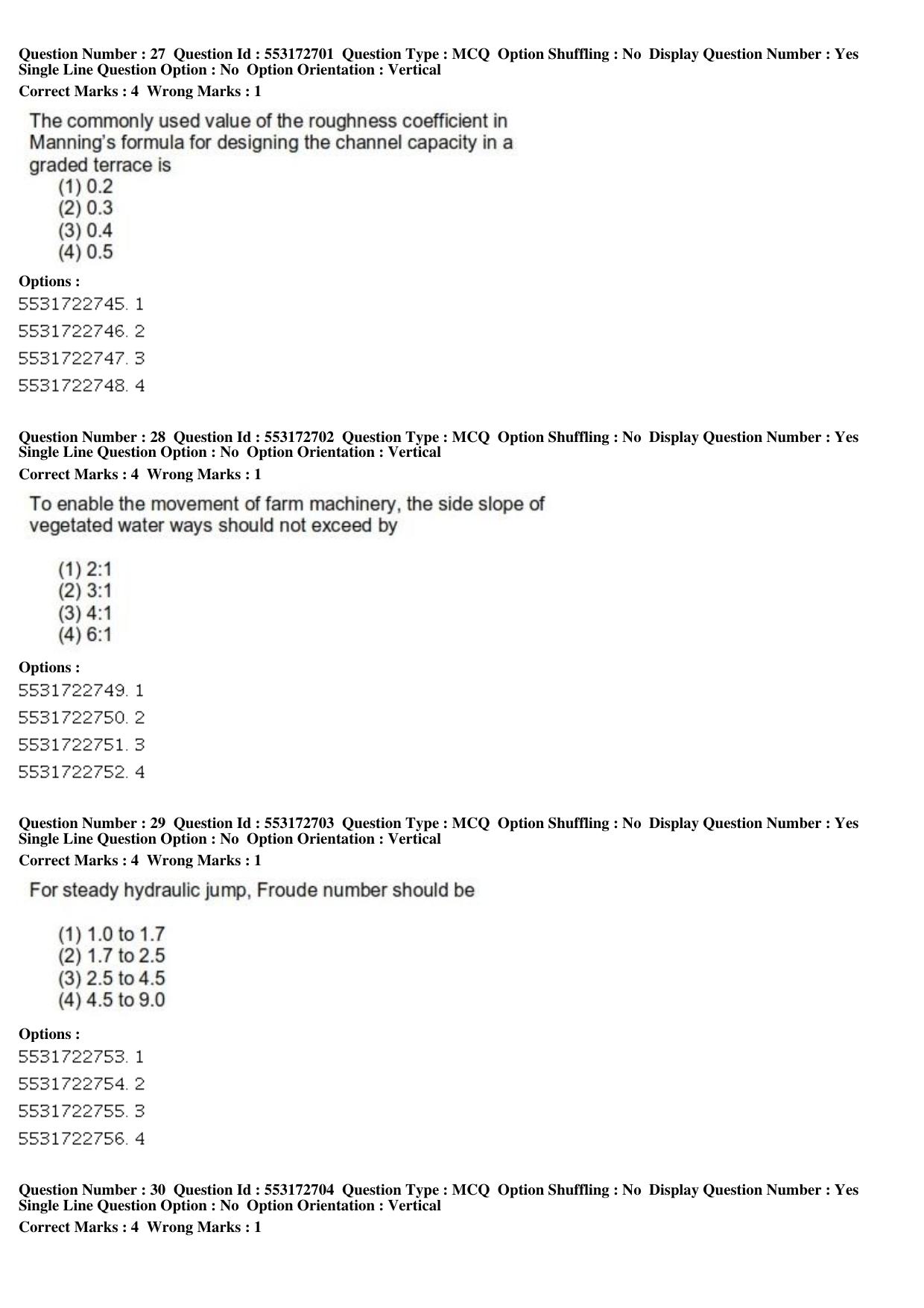 ICAR AIEEA PG 2019 AGRICULTURAL ENGINEERING AND TECHNOLOGY Question Paper - Page 10