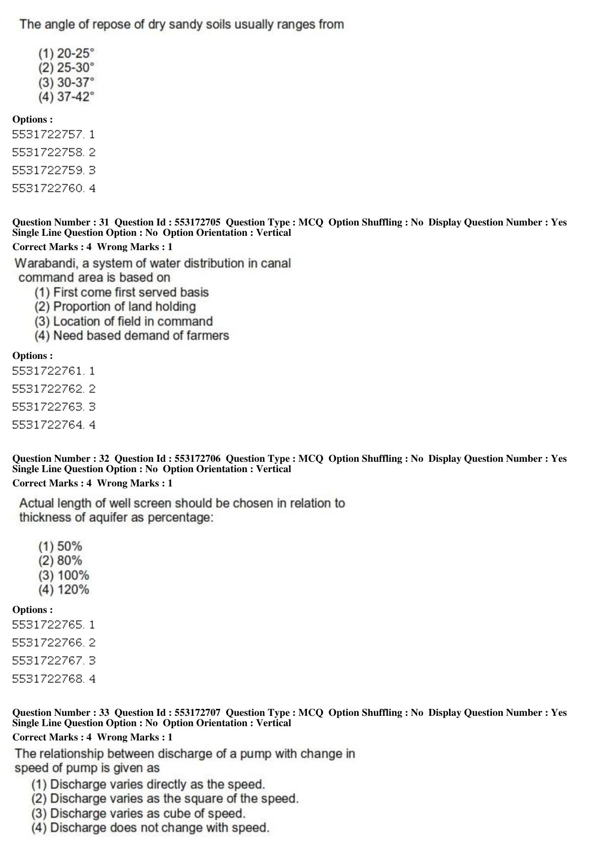 ICAR AIEEA PG 2019 AGRICULTURAL ENGINEERING AND TECHNOLOGY Question Paper - Page 11