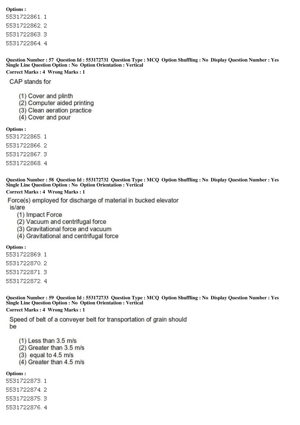 ICAR AIEEA PG 2019 AGRICULTURAL ENGINEERING AND TECHNOLOGY Question Paper - Page 19