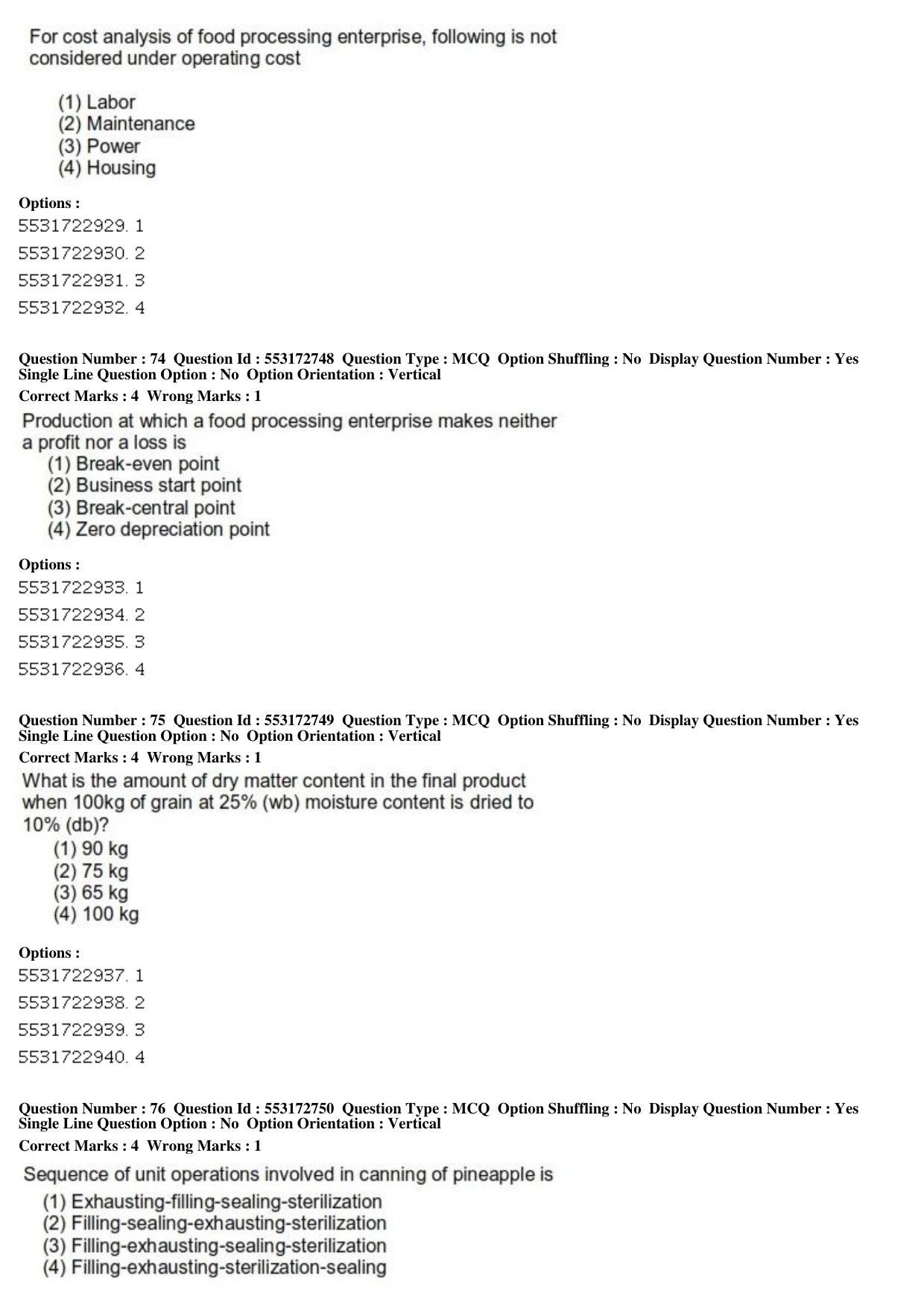 ICAR AIEEA PG 2019 AGRICULTURAL ENGINEERING AND TECHNOLOGY Question Paper - Page 24