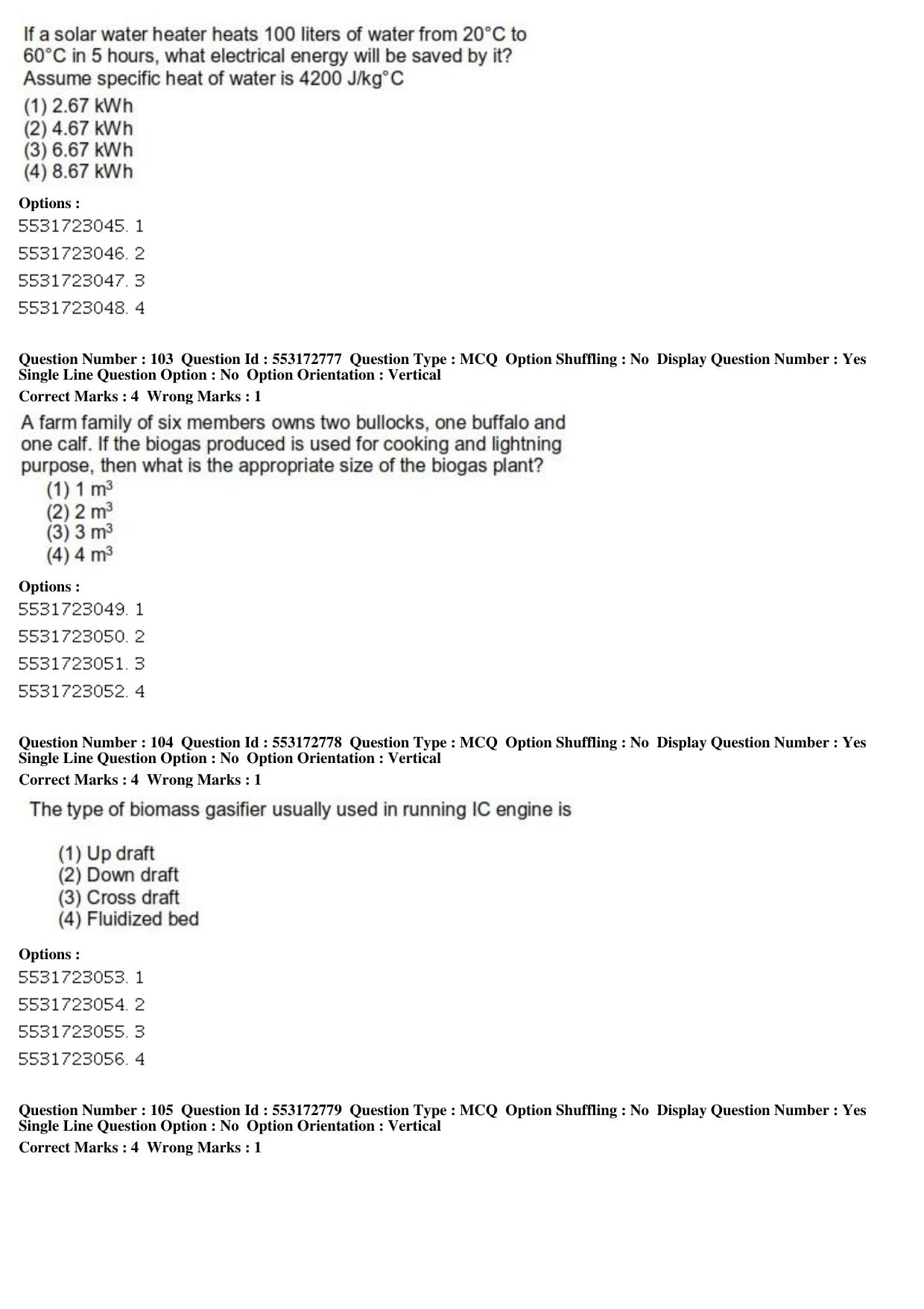 ICAR AIEEA PG 2019 AGRICULTURAL ENGINEERING AND TECHNOLOGY Question Paper - Page 33