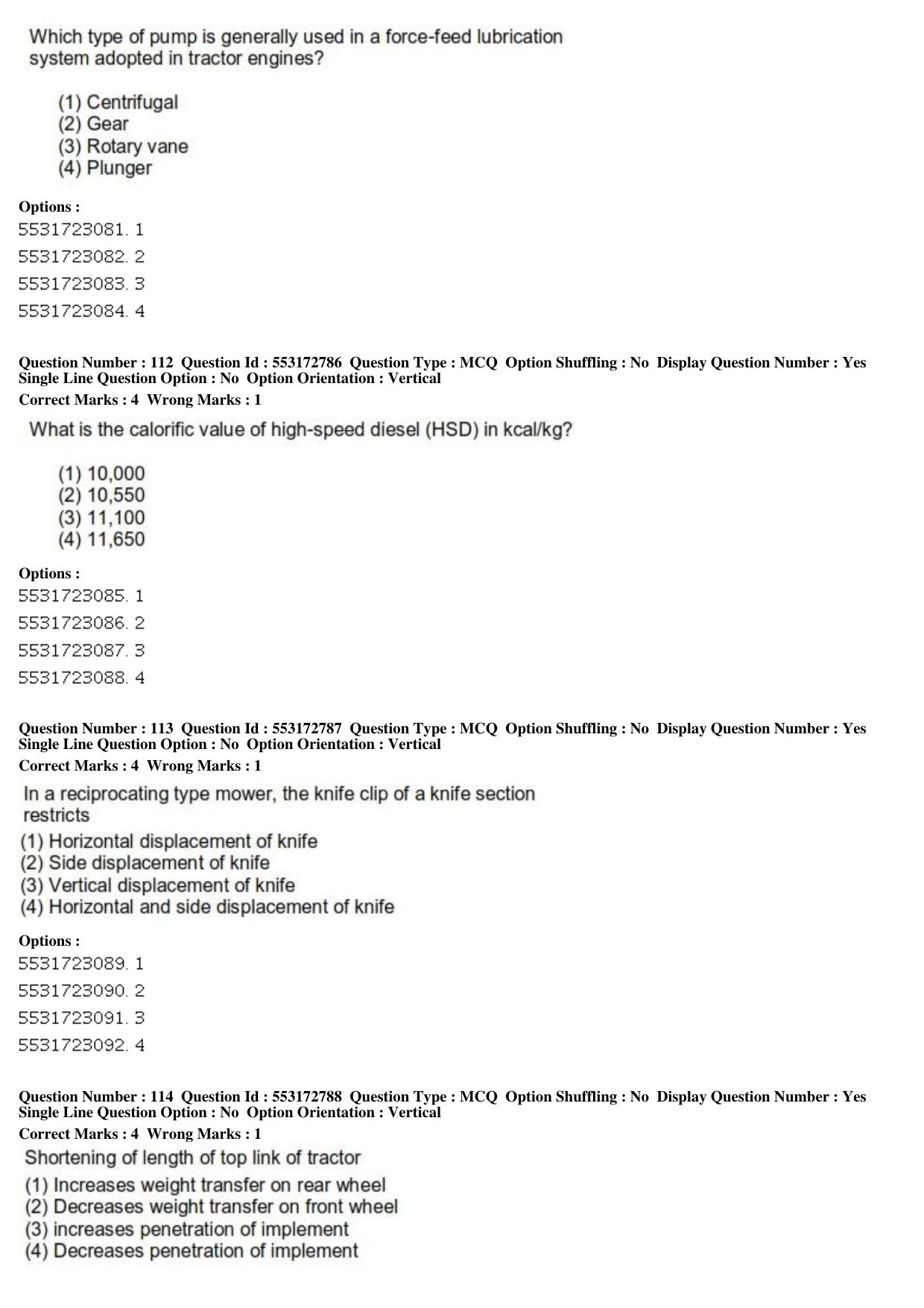 ICAR AIEEA PG 2019 AGRICULTURAL ENGINEERING AND TECHNOLOGY Question Paper - Page 36