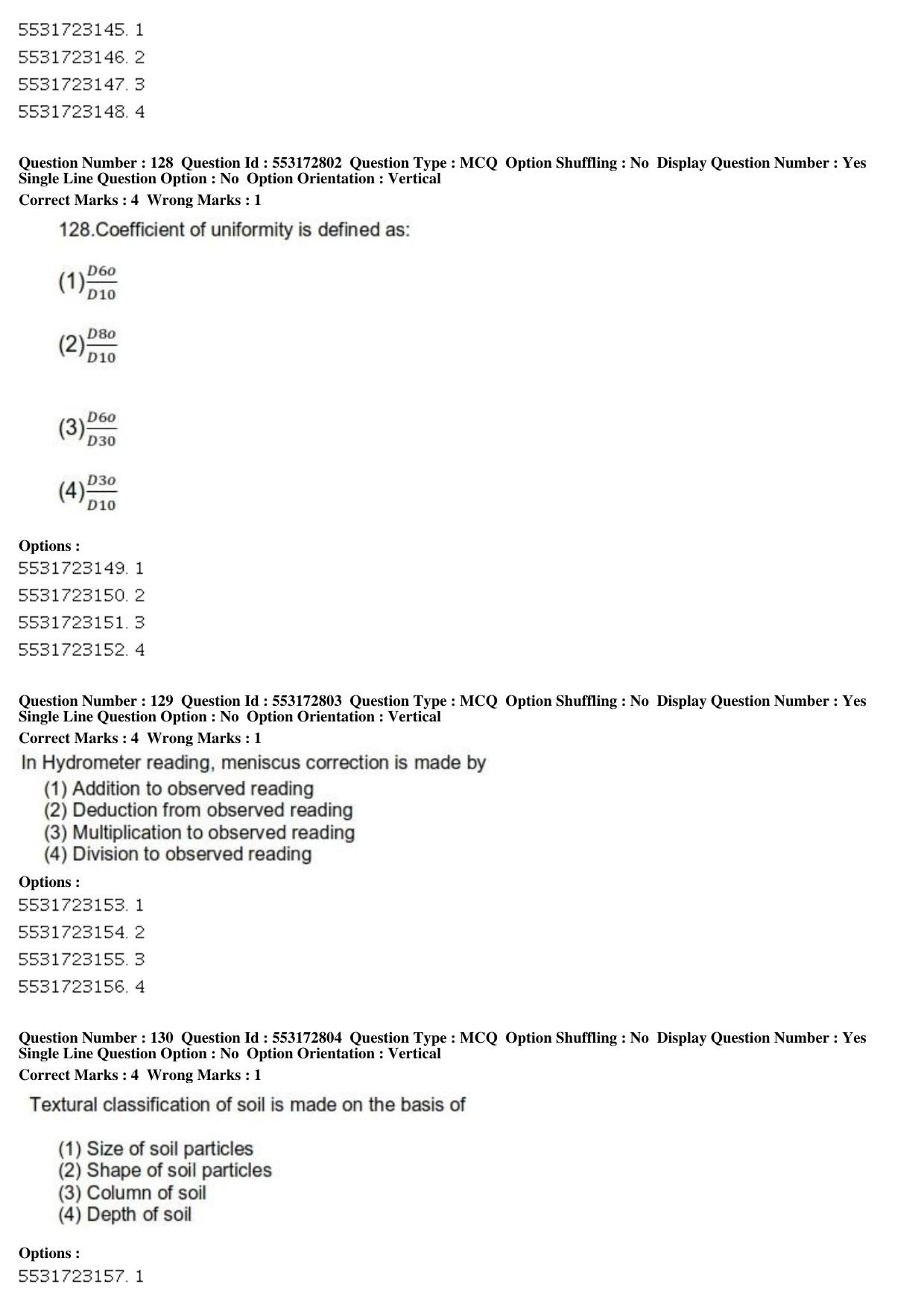 ICAR AIEEA PG 2019 AGRICULTURAL ENGINEERING AND TECHNOLOGY Question Paper - Page 41