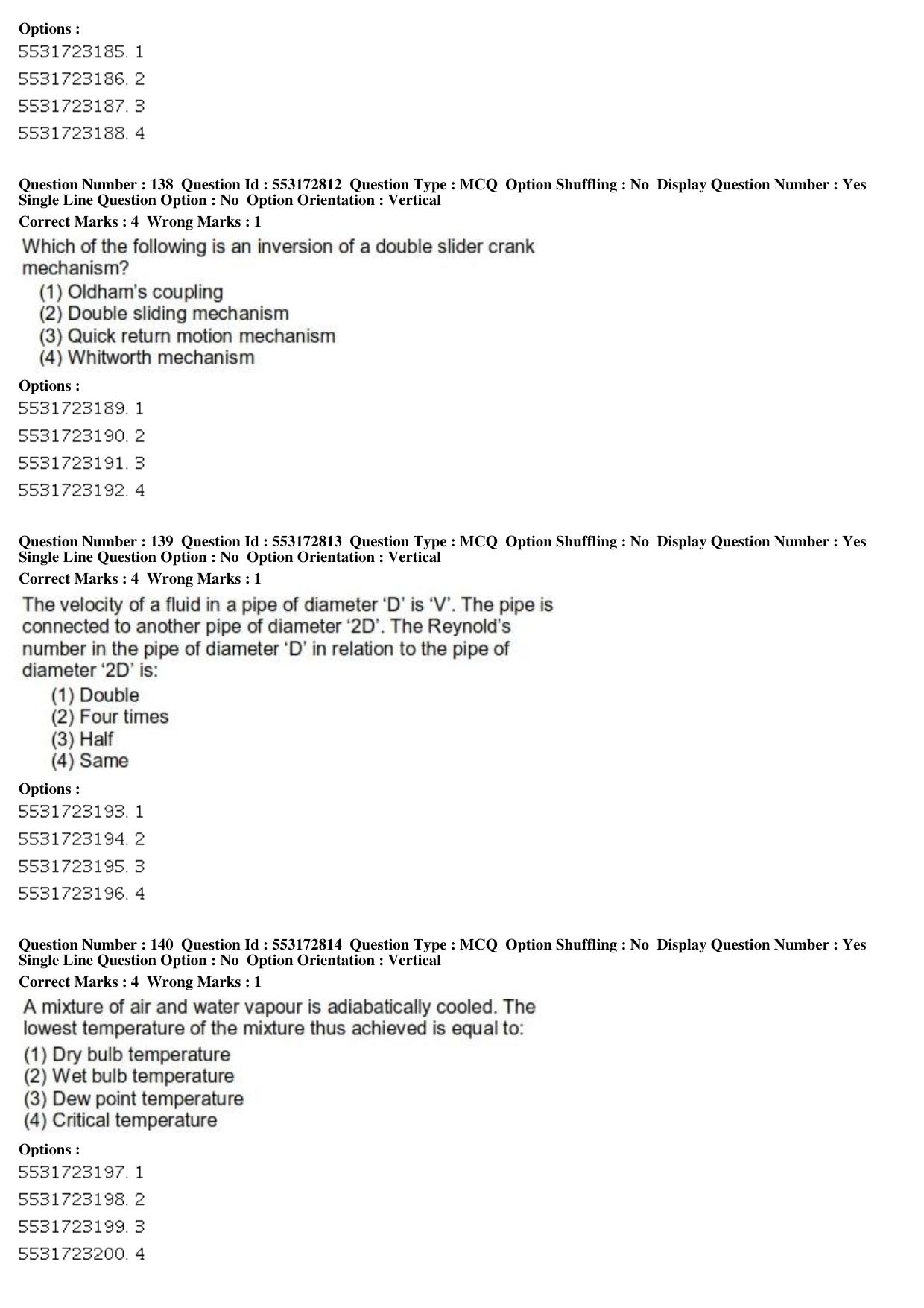 ICAR AIEEA PG 2019 AGRICULTURAL ENGINEERING AND TECHNOLOGY Question Paper - Page 44