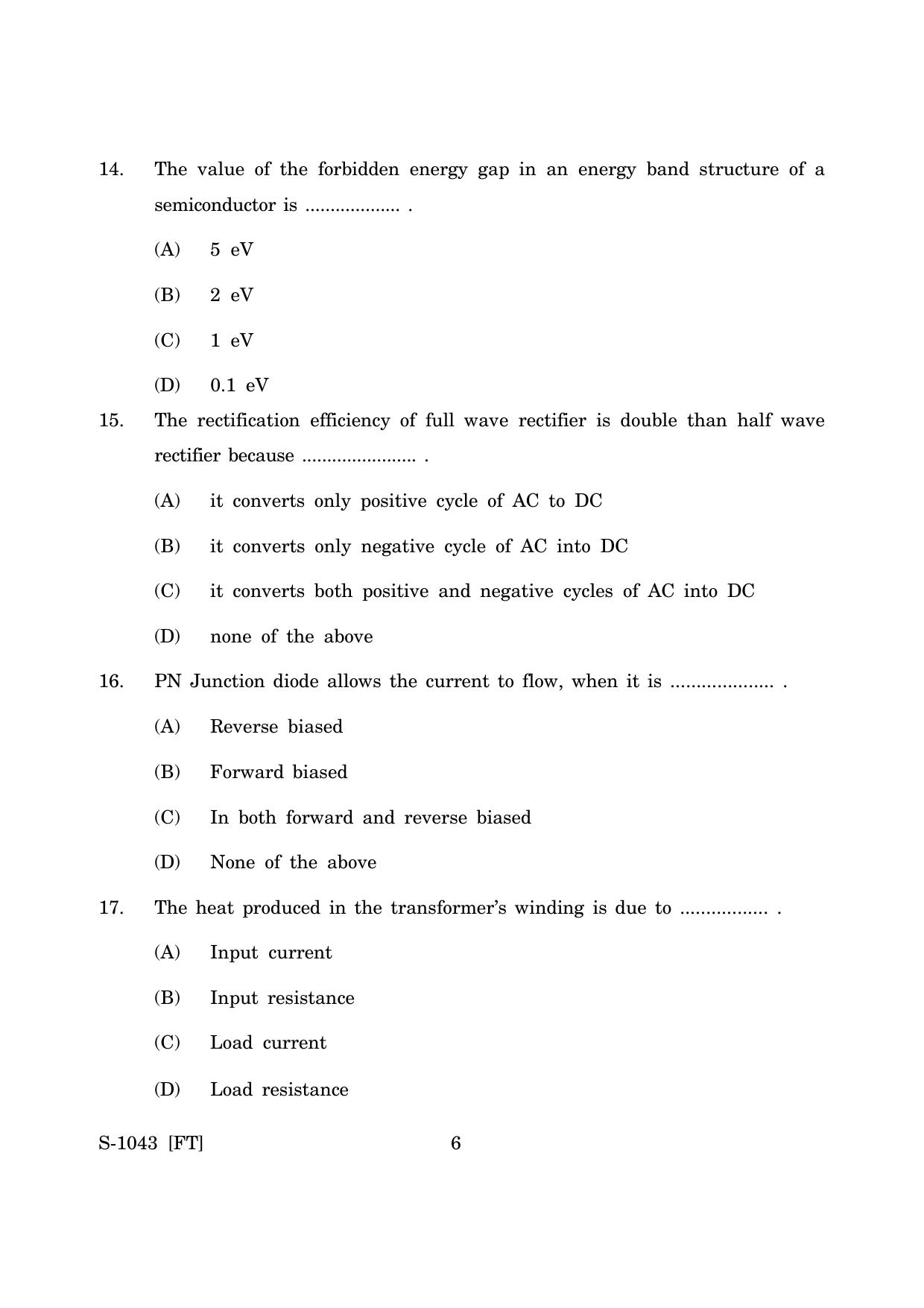 Goa Board Class 10 Electronics (November 2022) Question Paper - Page 6