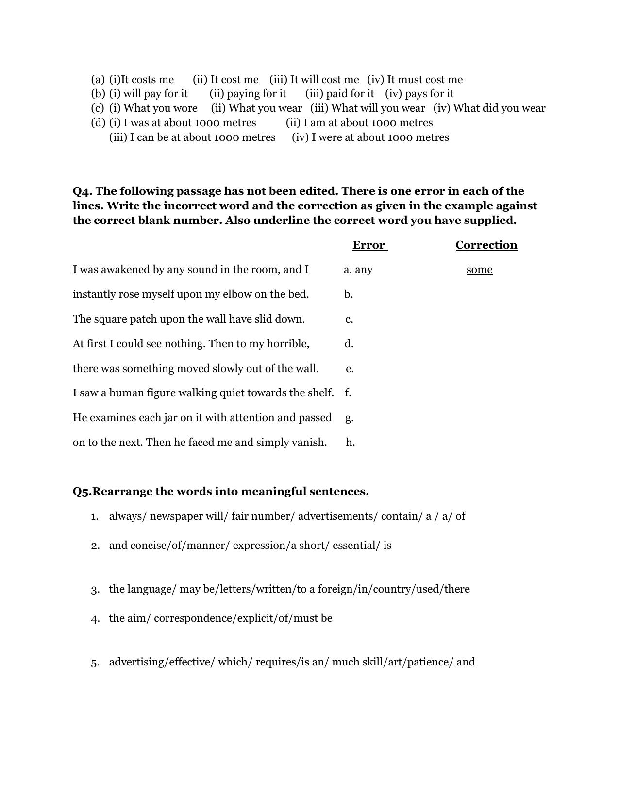 CBSE Worksheets for Class 9 English Assignment 19 - Page 2