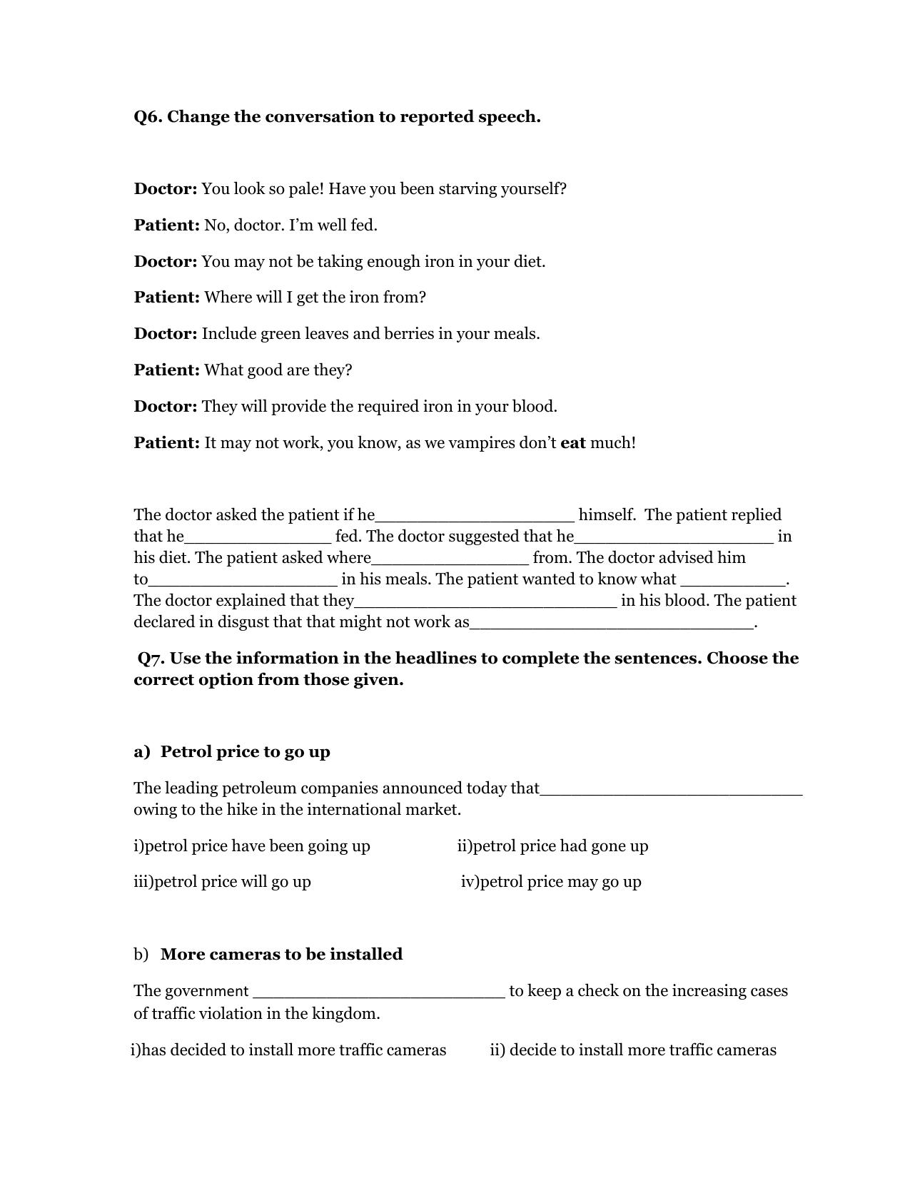CBSE Worksheets for Class 9 English Assignment 19 - Page 3