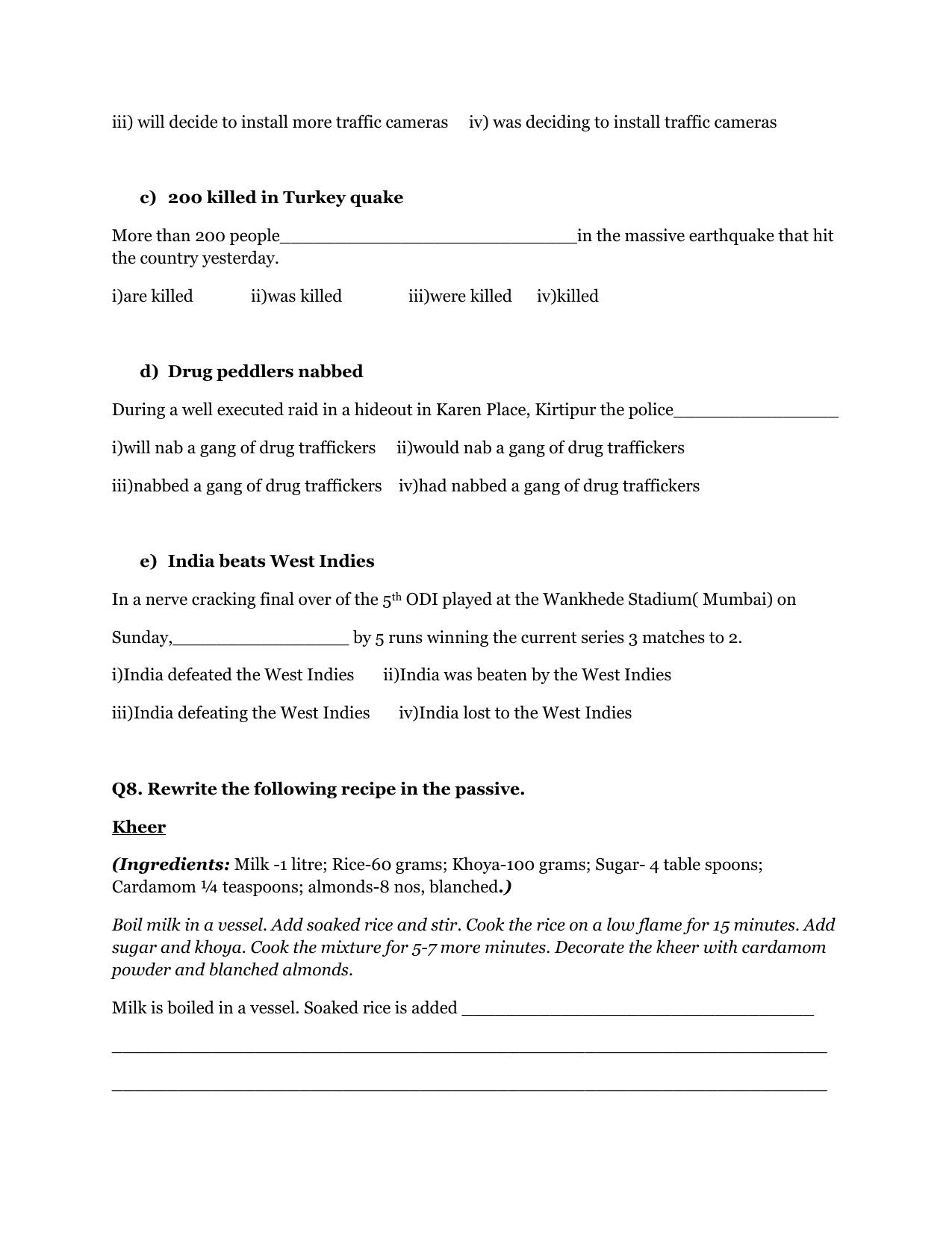 CBSE Worksheets for Class 9 English Assignment 19 - Page 4