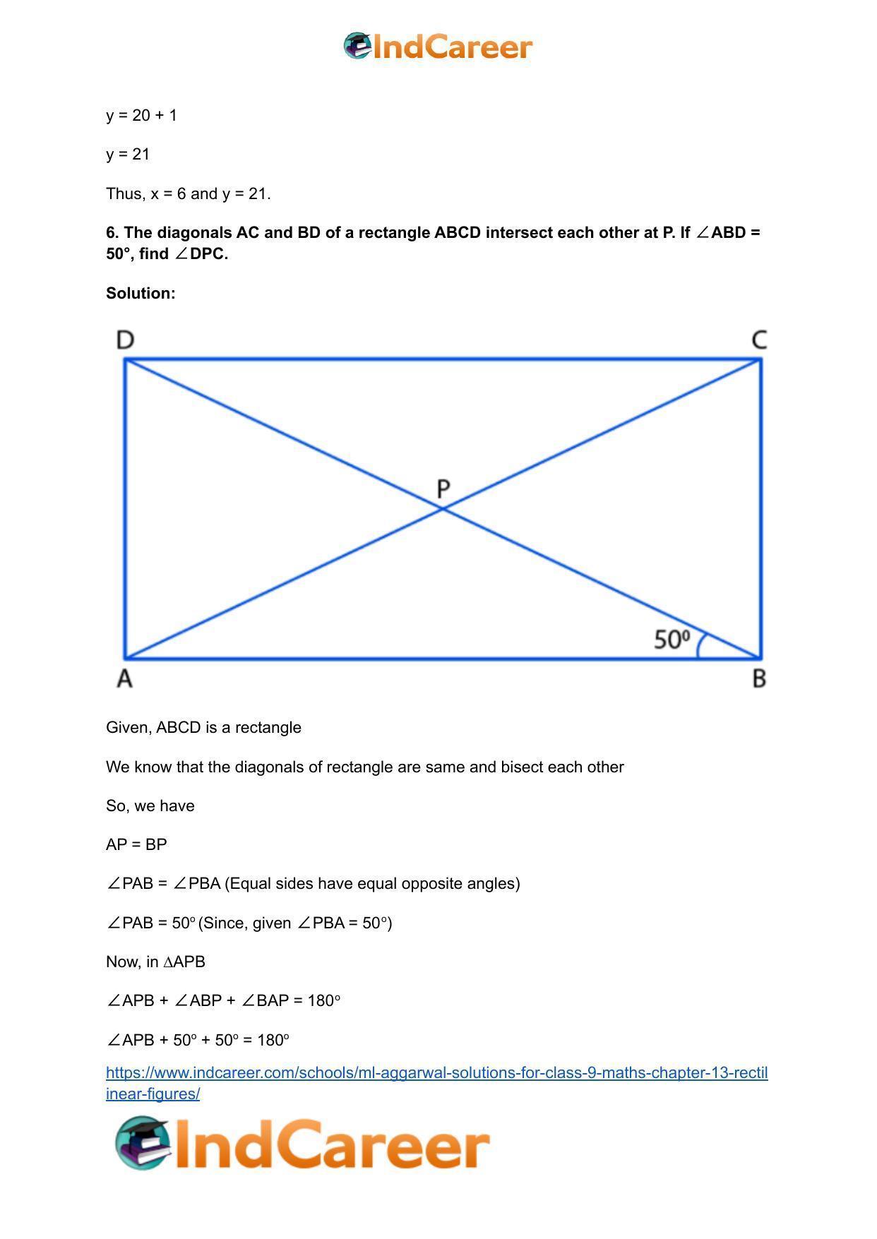 ML Aggarwal Solutions for Class 9 Maths Chapter 13- Rectilinear Figures - Page 10