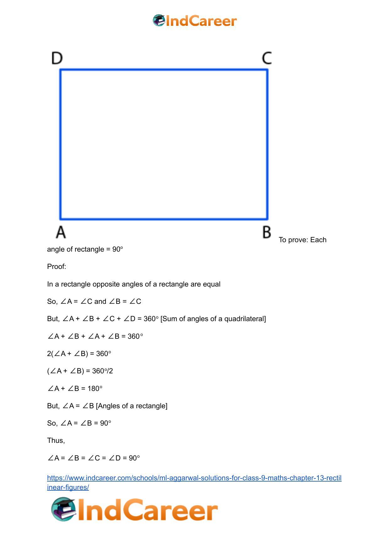 ML Aggarwal Solutions for Class 9 Maths Chapter 13- Rectilinear Figures - Page 17
