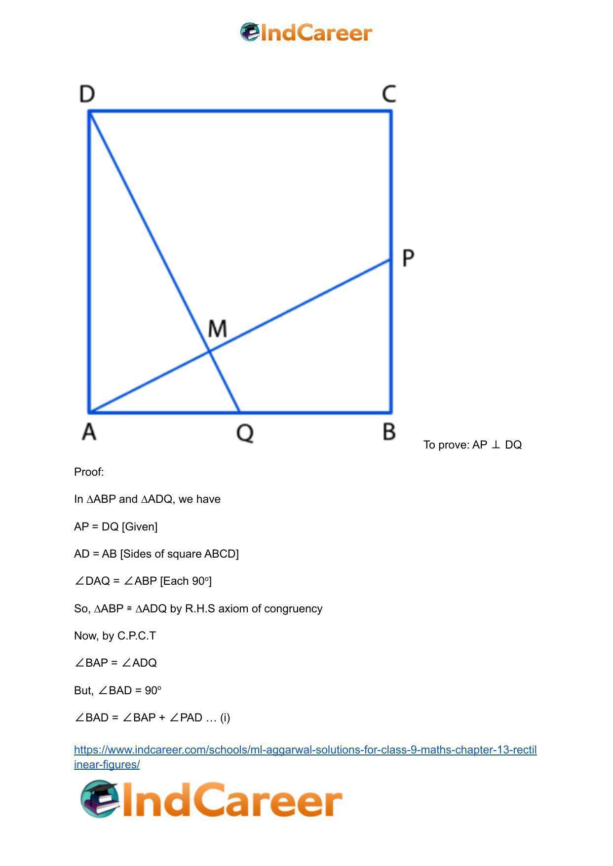 ML Aggarwal Solutions for Class 9 Maths Chapter 13- Rectilinear Figures - Page 32