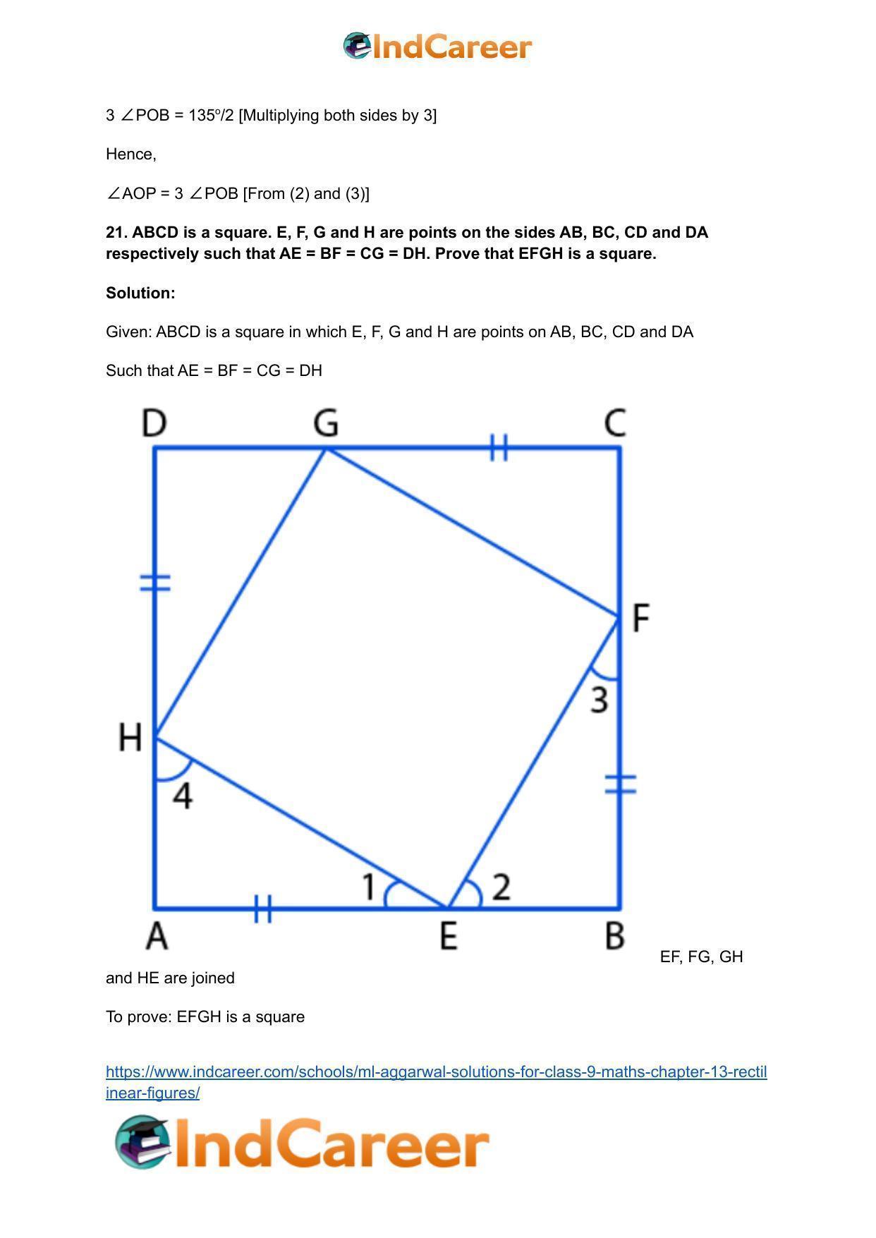 ML Aggarwal Solutions for Class 9 Maths Chapter 13- Rectilinear Figures - Page 43