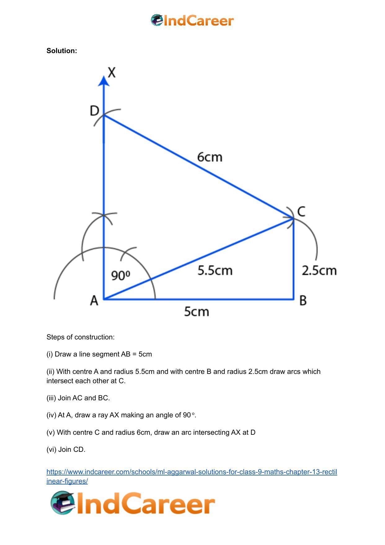 ML Aggarwal Solutions for Class 9 Maths Chapter 13- Rectilinear Figures - Page 50