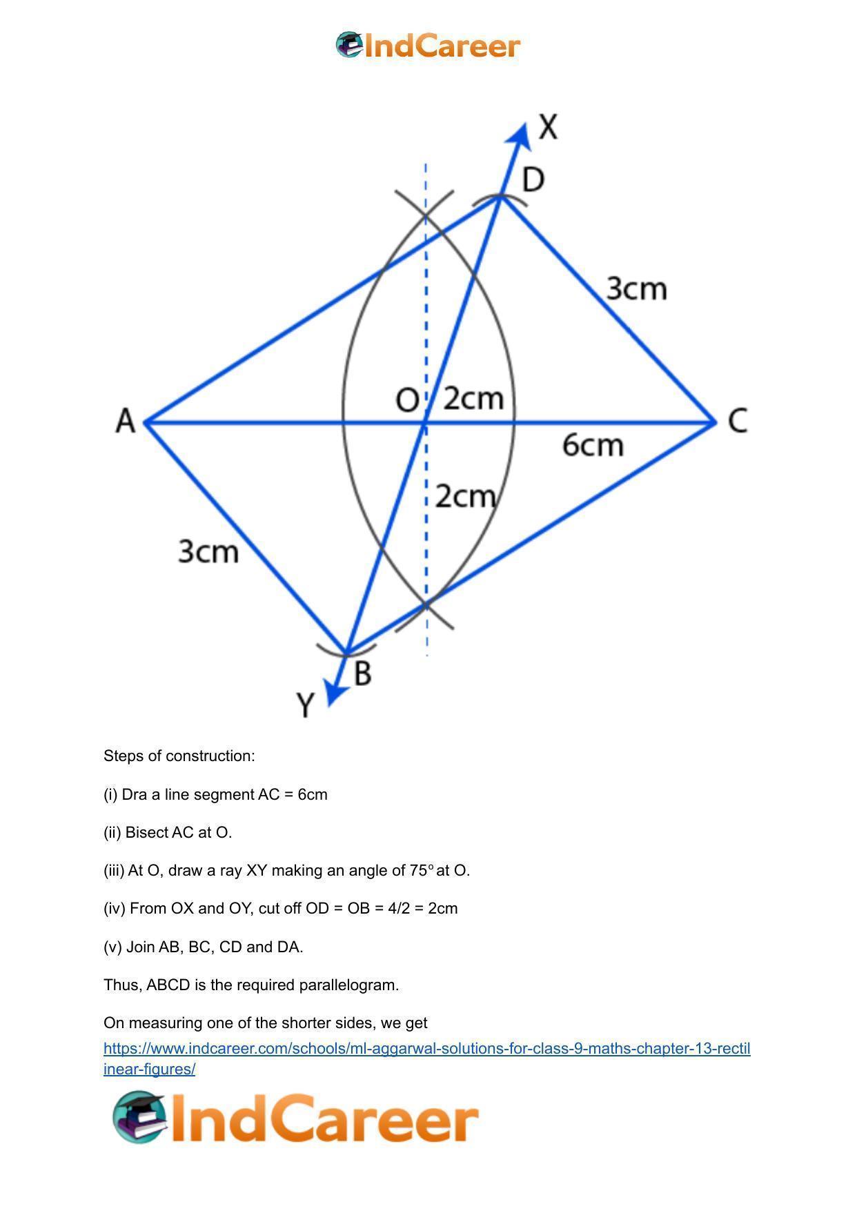 ML Aggarwal Solutions for Class 9 Maths Chapter 13- Rectilinear Figures - Page 61