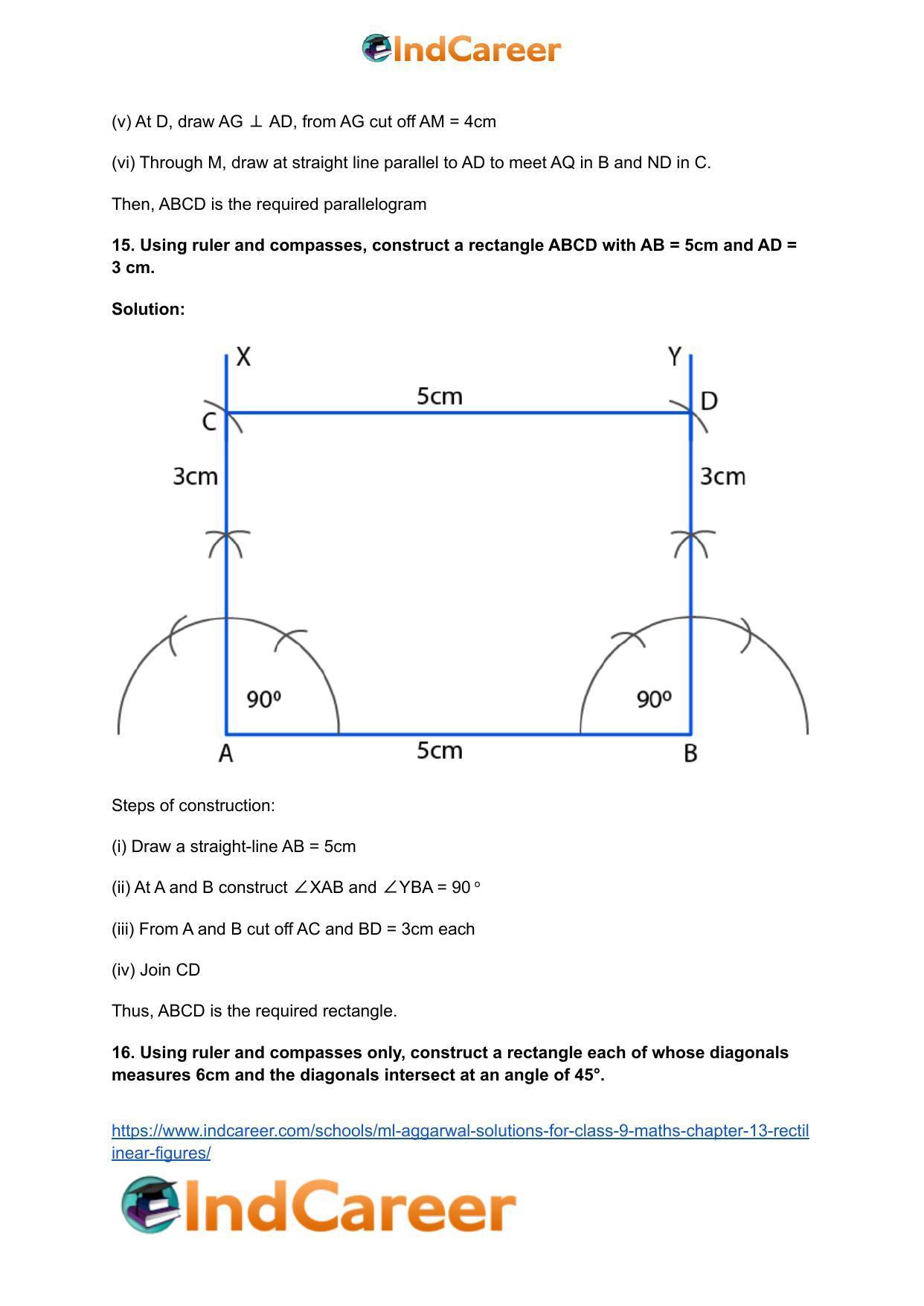 ML Aggarwal Solutions for Class 9 Maths Chapter 13- Rectilinear Figures - Page 64