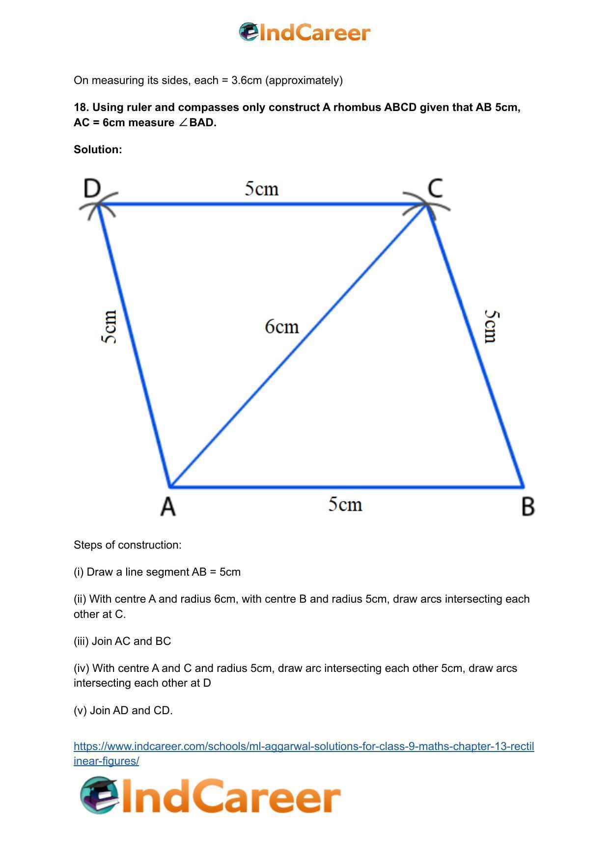 ML Aggarwal Solutions for Class 9 Maths Chapter 13- Rectilinear Figures - Page 67