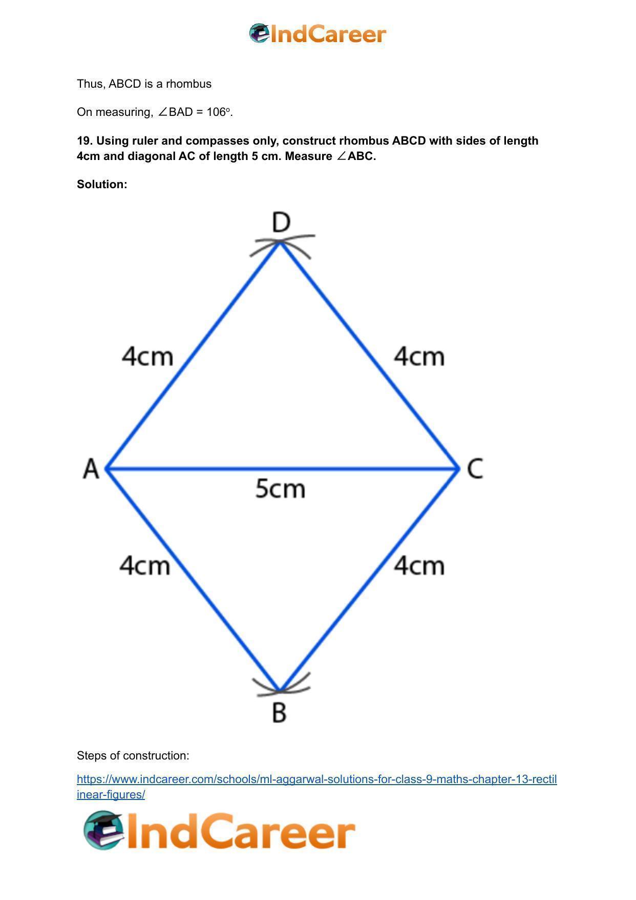 ML Aggarwal Solutions for Class 9 Maths Chapter 13- Rectilinear Figures - Page 68
