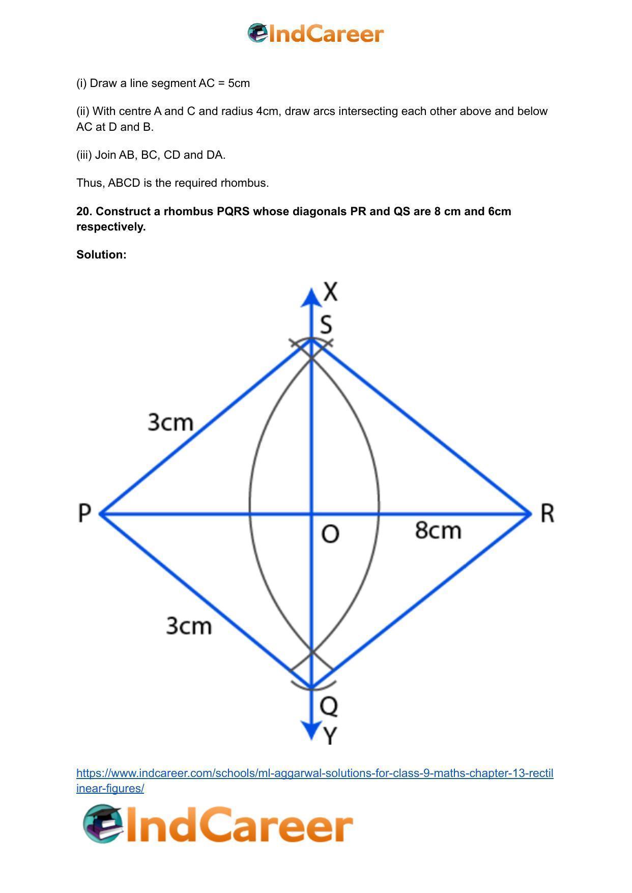 ML Aggarwal Solutions for Class 9 Maths Chapter 13- Rectilinear Figures - Page 69