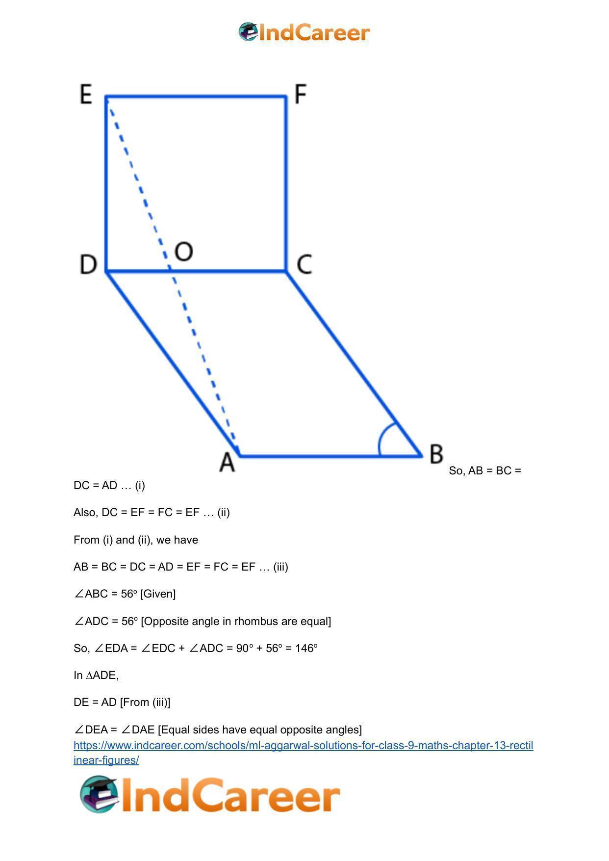 ML Aggarwal Solutions for Class 9 Maths Chapter 13- Rectilinear Figures - Page 86