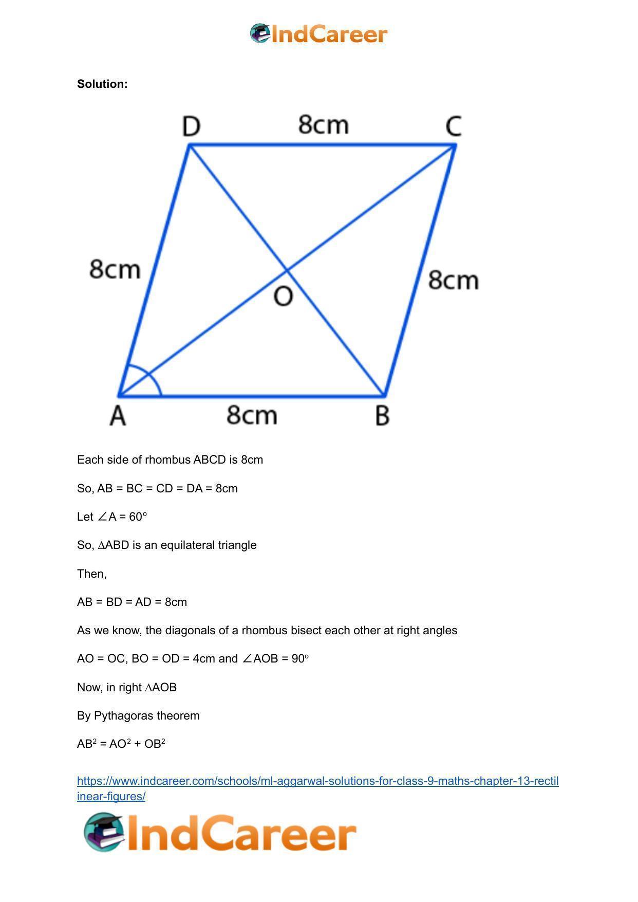 ML Aggarwal Solutions for Class 9 Maths Chapter 13- Rectilinear Figures - Page 88