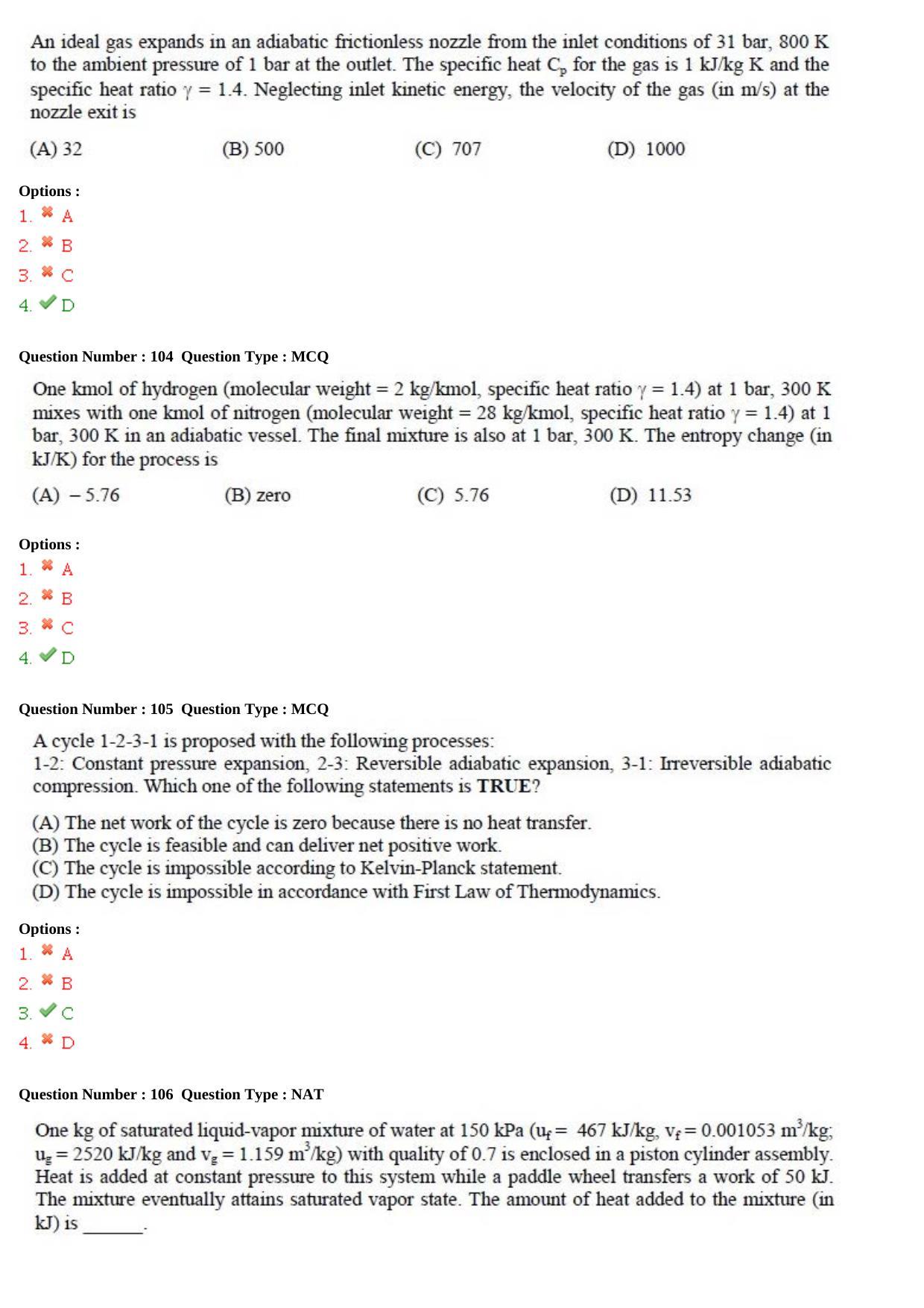 GATE 2015 Engineering Sciences (XE) Question Paper with Answer Key - Page 36