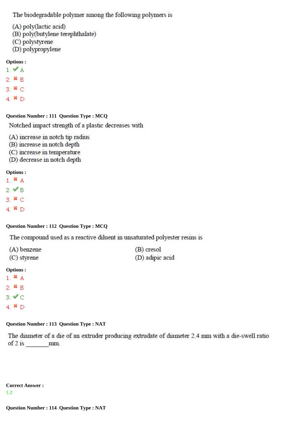 GATE 2015 Engineering Sciences (XE) Question Paper with Answer Key - Page 38