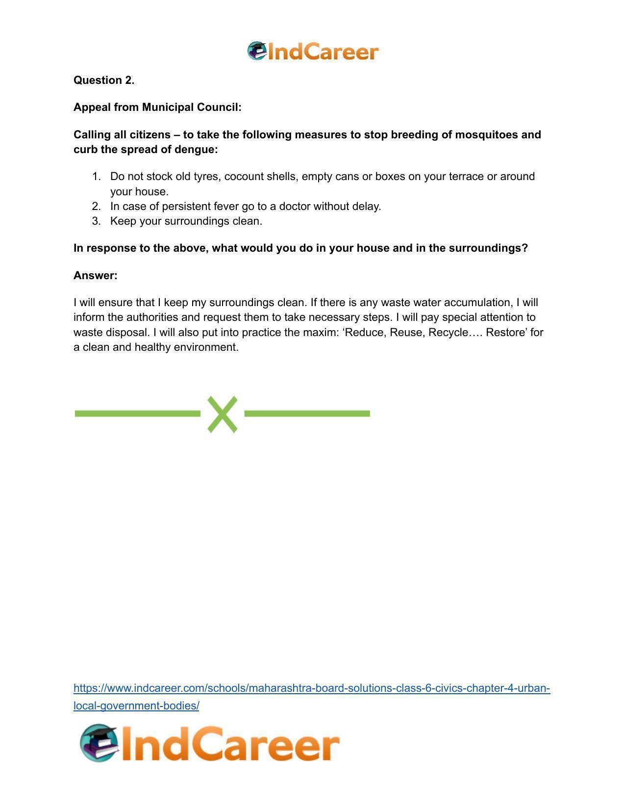 Maharashtra Board Solutions Class 6-Civics: Chapter 4- Urban Local Government Bodies - Page 13