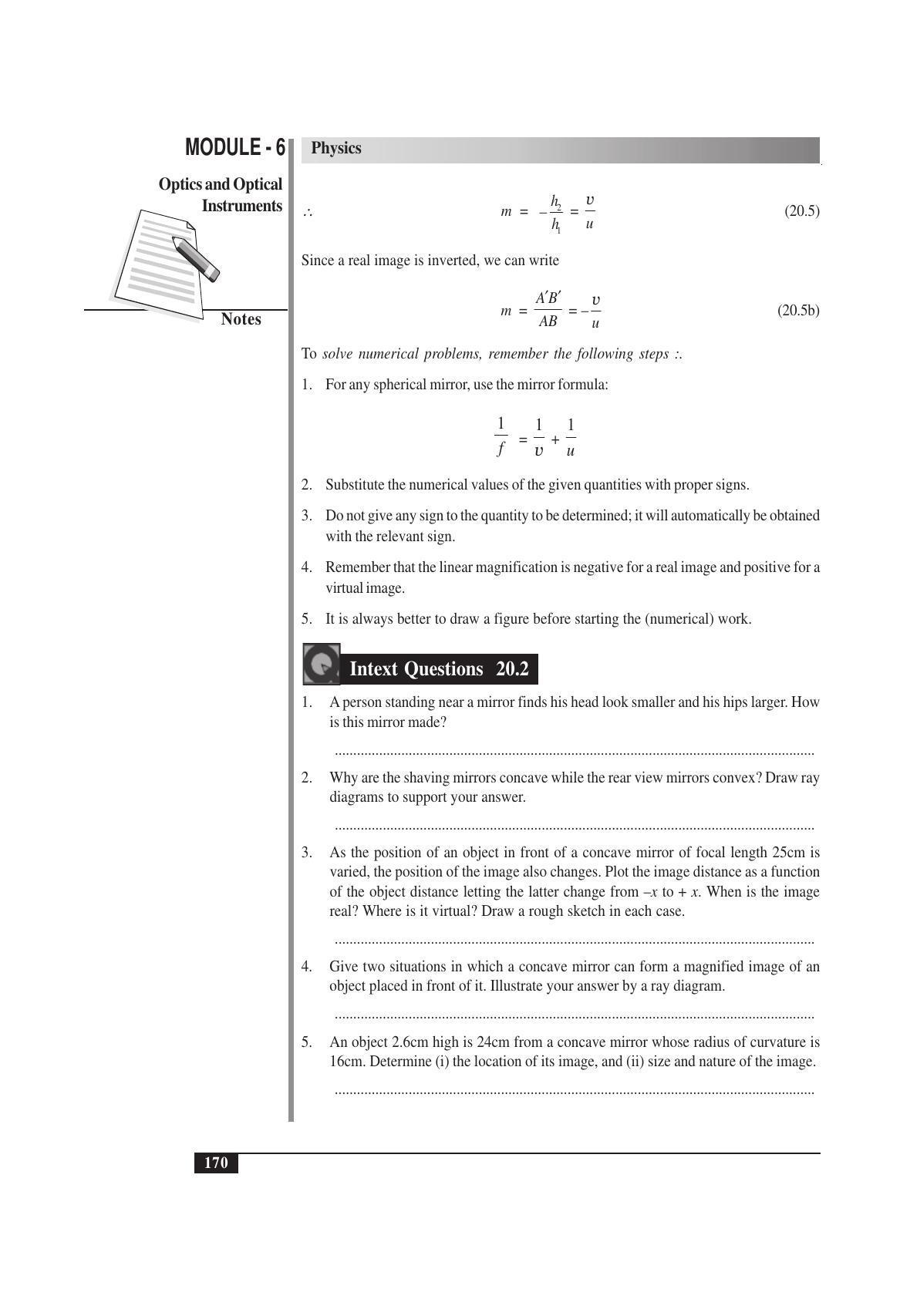 TS SCERT Inter 1st Year Physics Vol – II Path 1 (English Medium) Text Book - Page 184