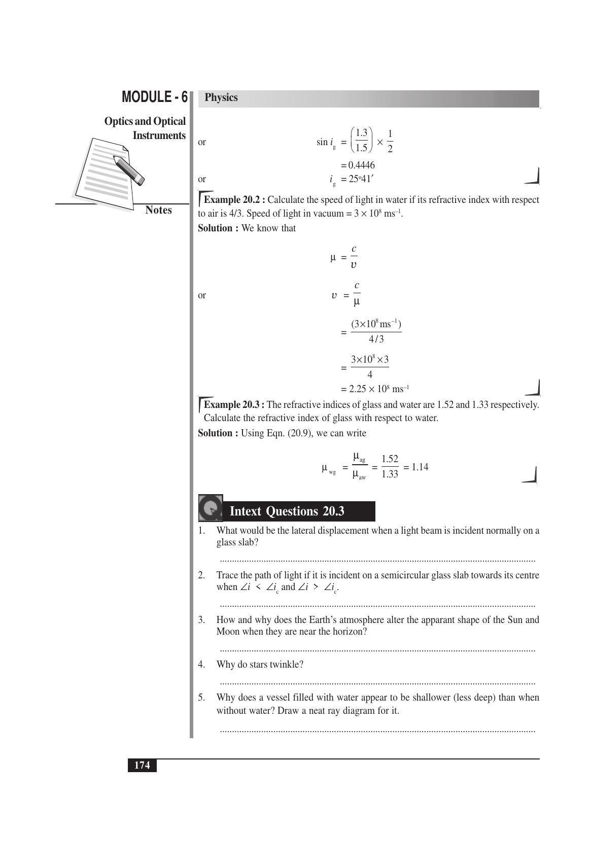 TS SCERT Inter 1st Year Physics Vol – II Path 1 (English Medium) Text Book - Page 188