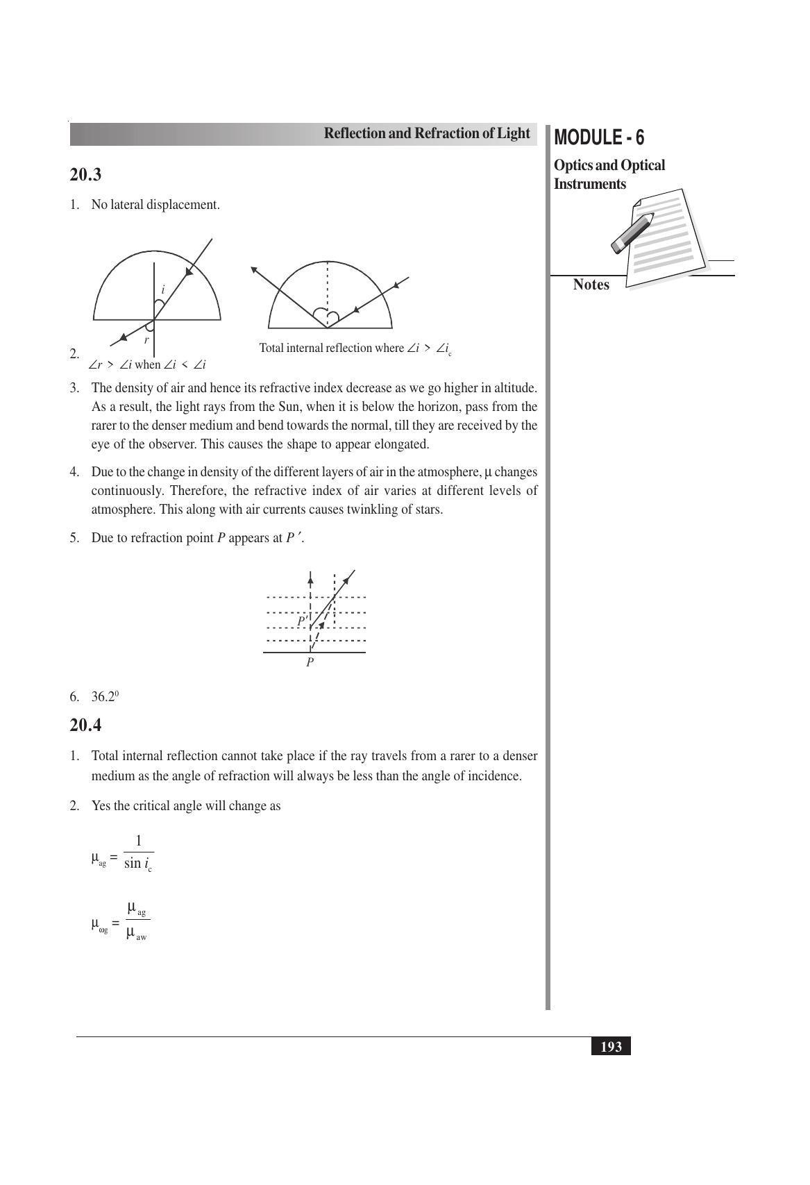 TS SCERT Inter 1st Year Physics Vol – II Path 1 (English Medium) Text Book - Page 207