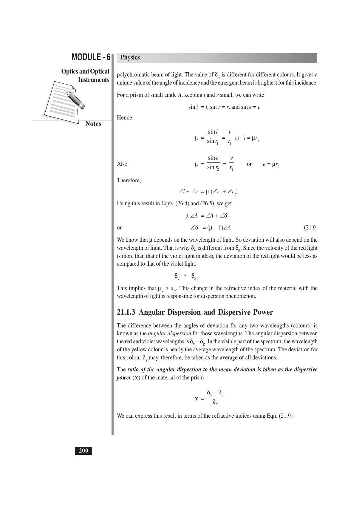 TS SCERT Inter 1st Year Physics Vol – II Path 1 (English Medium) Text Book - Page 214