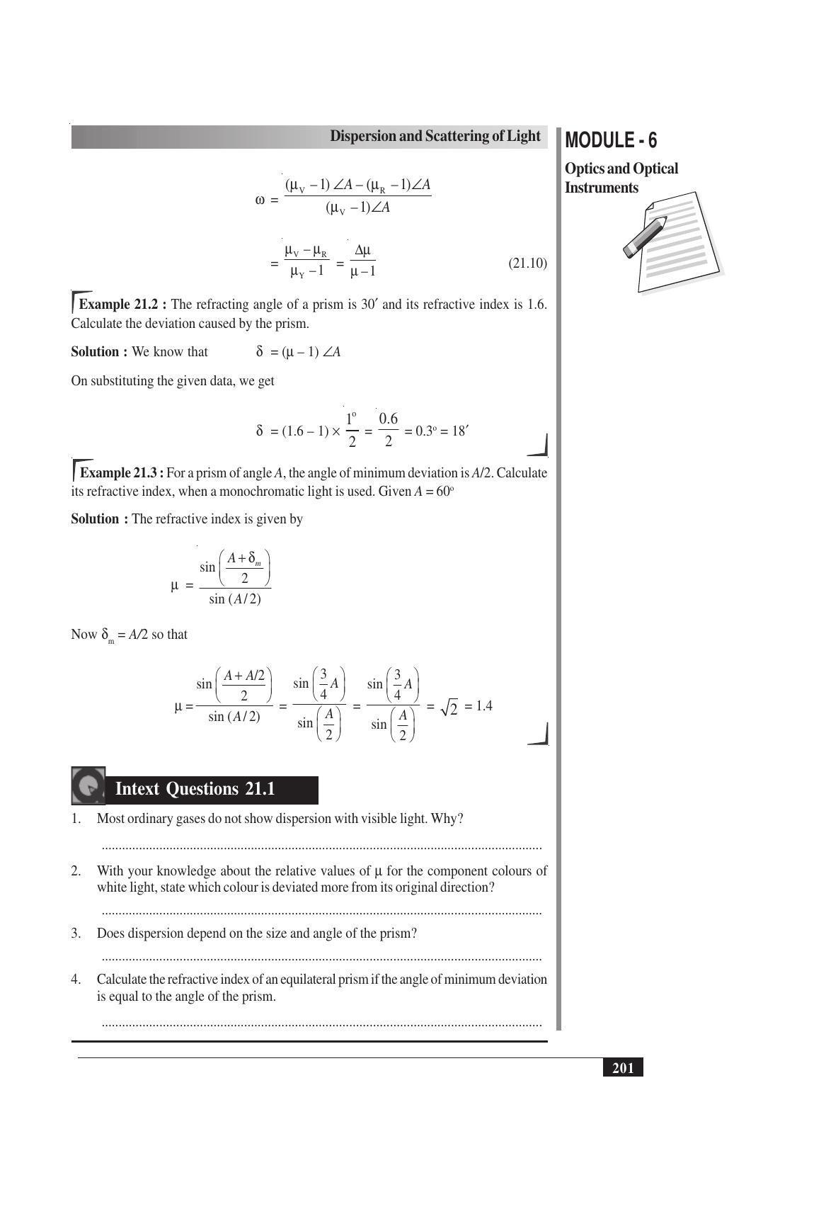 TS SCERT Inter 1st Year Physics Vol – II Path 1 (English Medium) Text Book - Page 215