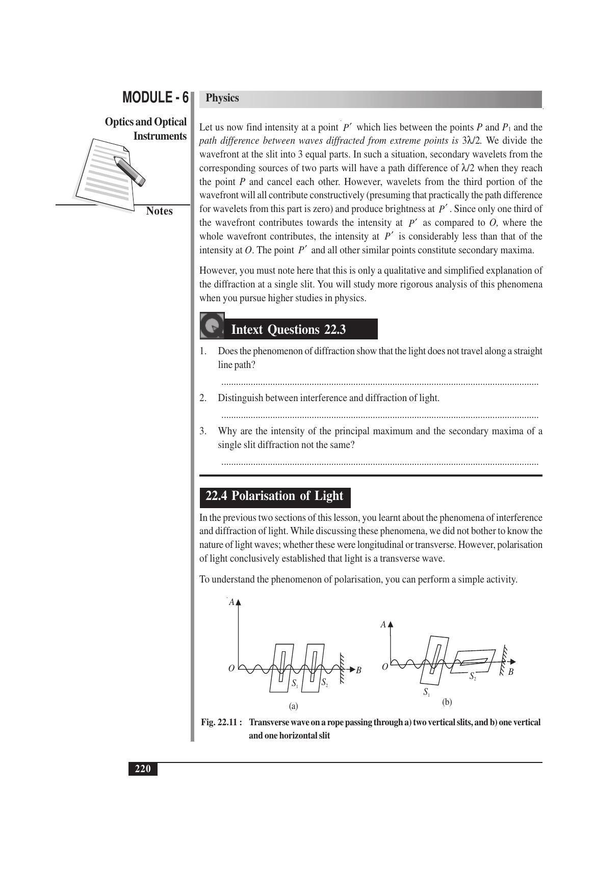 TS SCERT Inter 1st Year Physics Vol – II Path 1 (English Medium) Text Book - Page 234