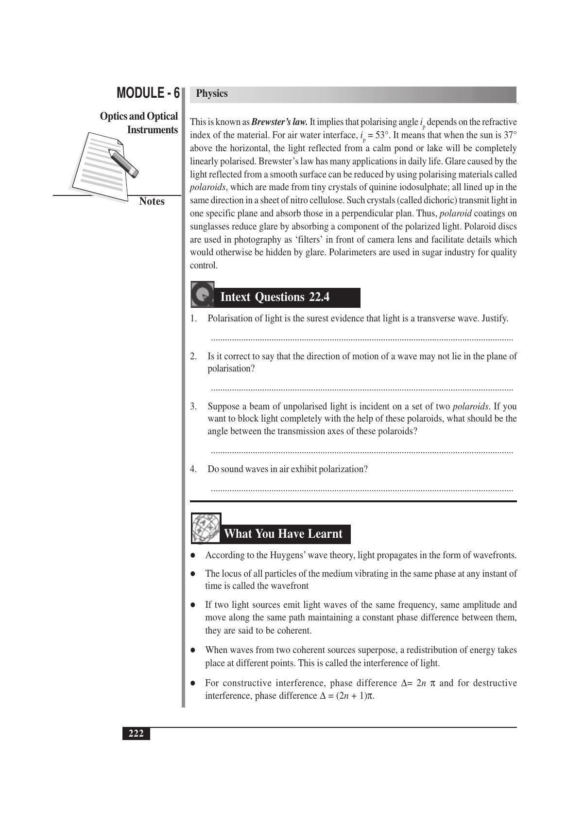 TS SCERT Inter 1st Year Physics Vol – II Path 1 (English Medium) Text Book - Page 236