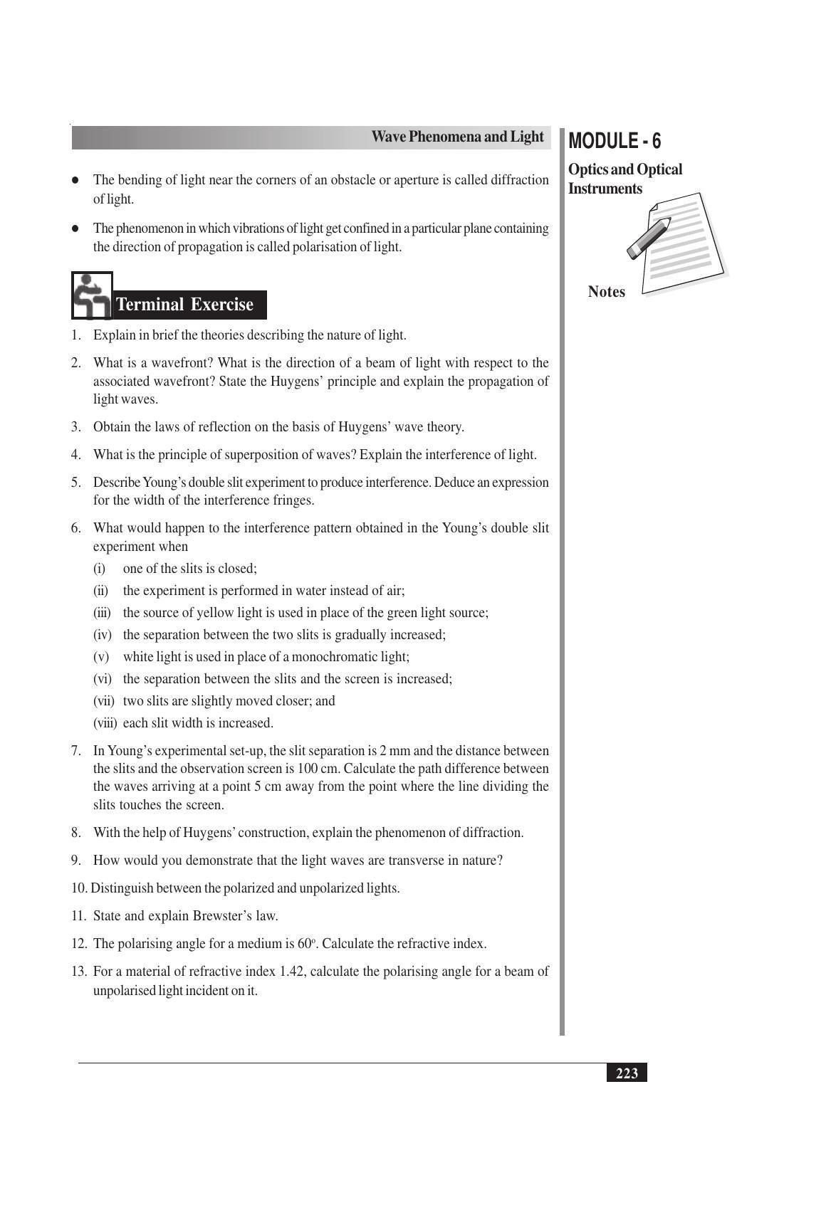 TS SCERT Inter 1st Year Physics Vol – II Path 1 (English Medium) Text Book - Page 237