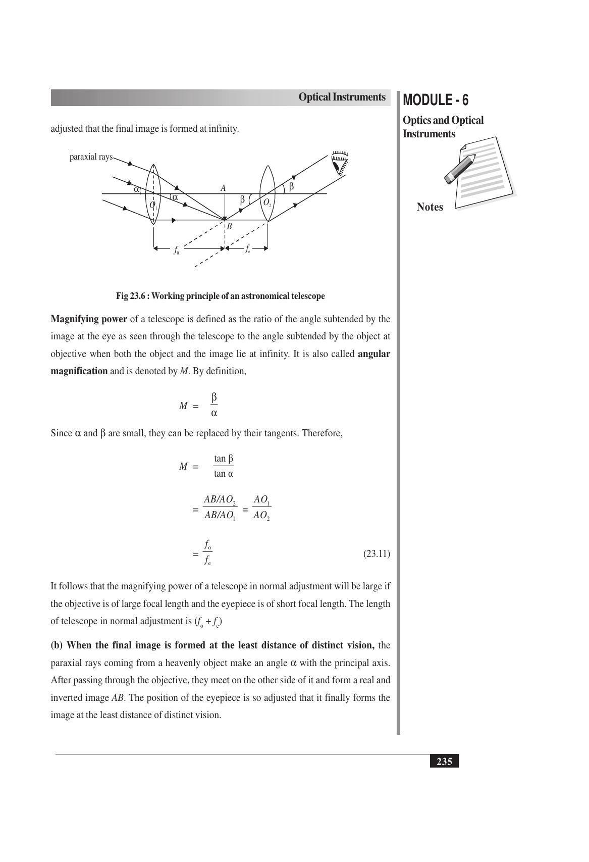 TS SCERT Inter 1st Year Physics Vol – II Path 1 (English Medium) Text Book - Page 249