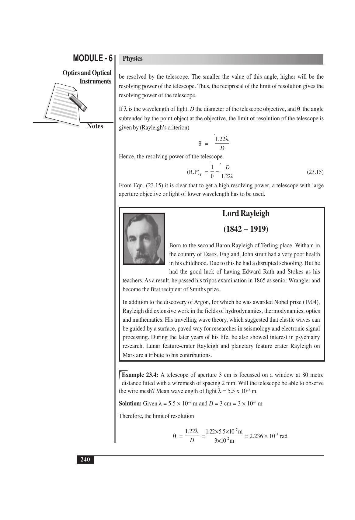 TS SCERT Inter 1st Year Physics Vol – II Path 1 (English Medium) Text Book - Page 254