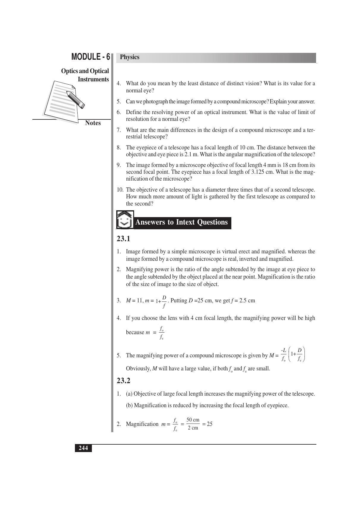 TS SCERT Inter 1st Year Physics Vol – II Path 1 (English Medium) Text Book - Page 258